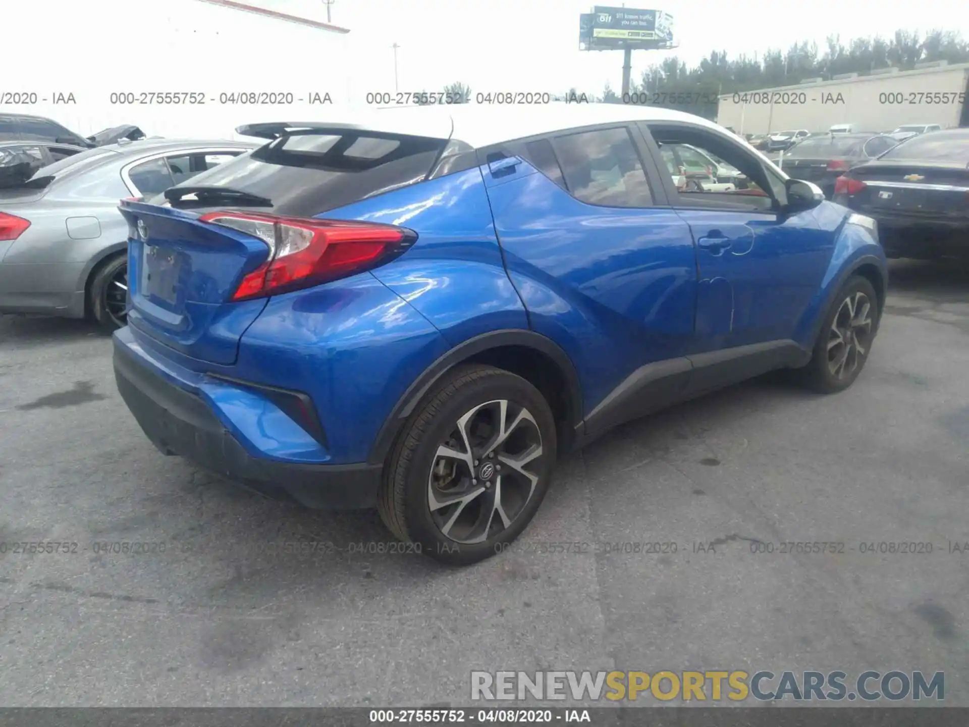 4 Фотография поврежденного автомобиля NMTKHMBX3KR074899 TOYOTA C-HR 2019