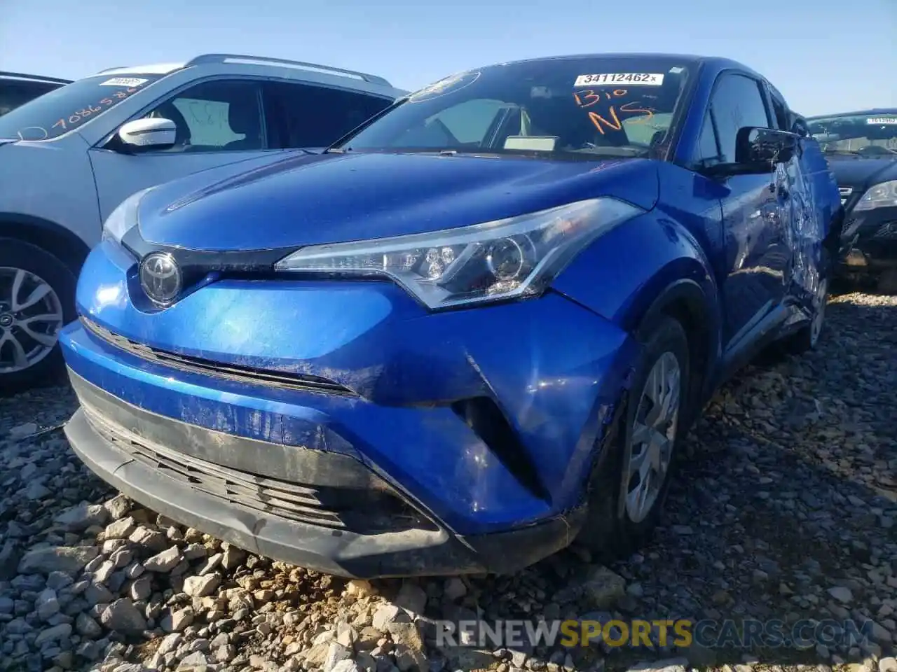 2 Photograph of a damaged car NMTKHMBX3KR075230 TOYOTA C-HR 2019