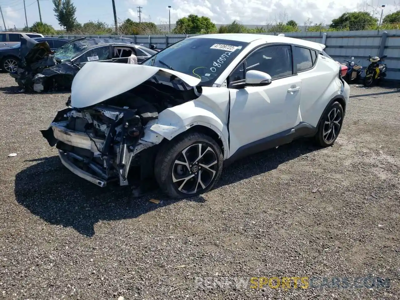 2 Фотография поврежденного автомобиля NMTKHMBX3KR080072 TOYOTA C-HR 2019