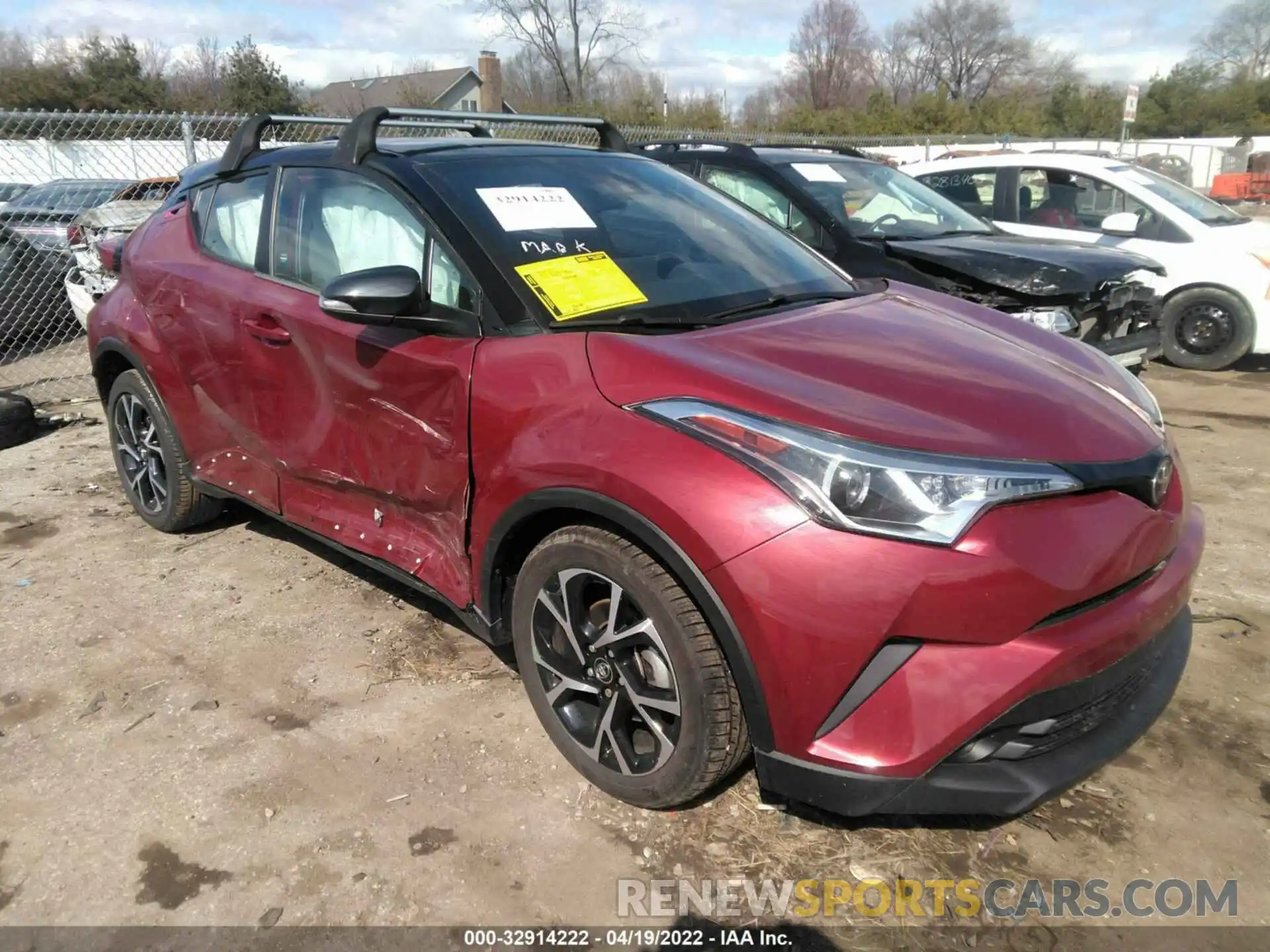 1 Фотография поврежденного автомобиля NMTKHMBX3KR082484 TOYOTA C-HR 2019