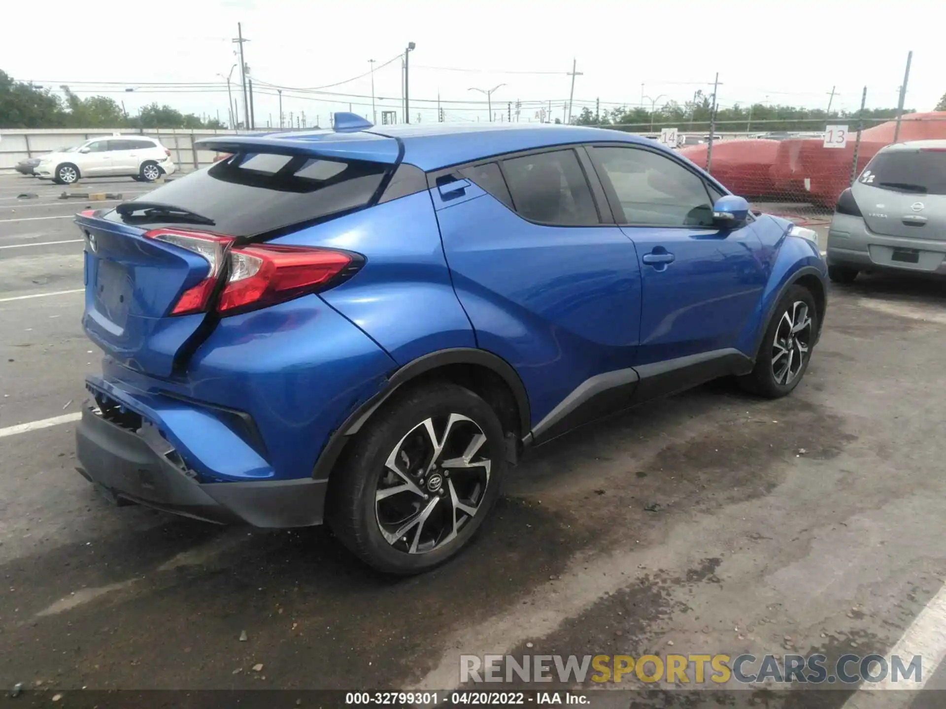 4 Фотография поврежденного автомобиля NMTKHMBX3KR085417 TOYOTA C-HR 2019