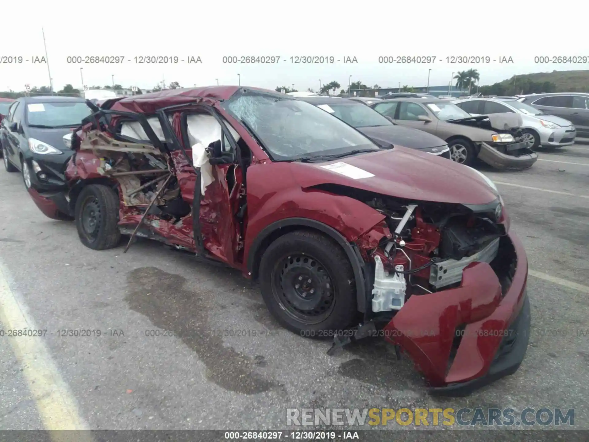 1 Photograph of a damaged car NMTKHMBX3KR086373 TOYOTA C-HR 2019