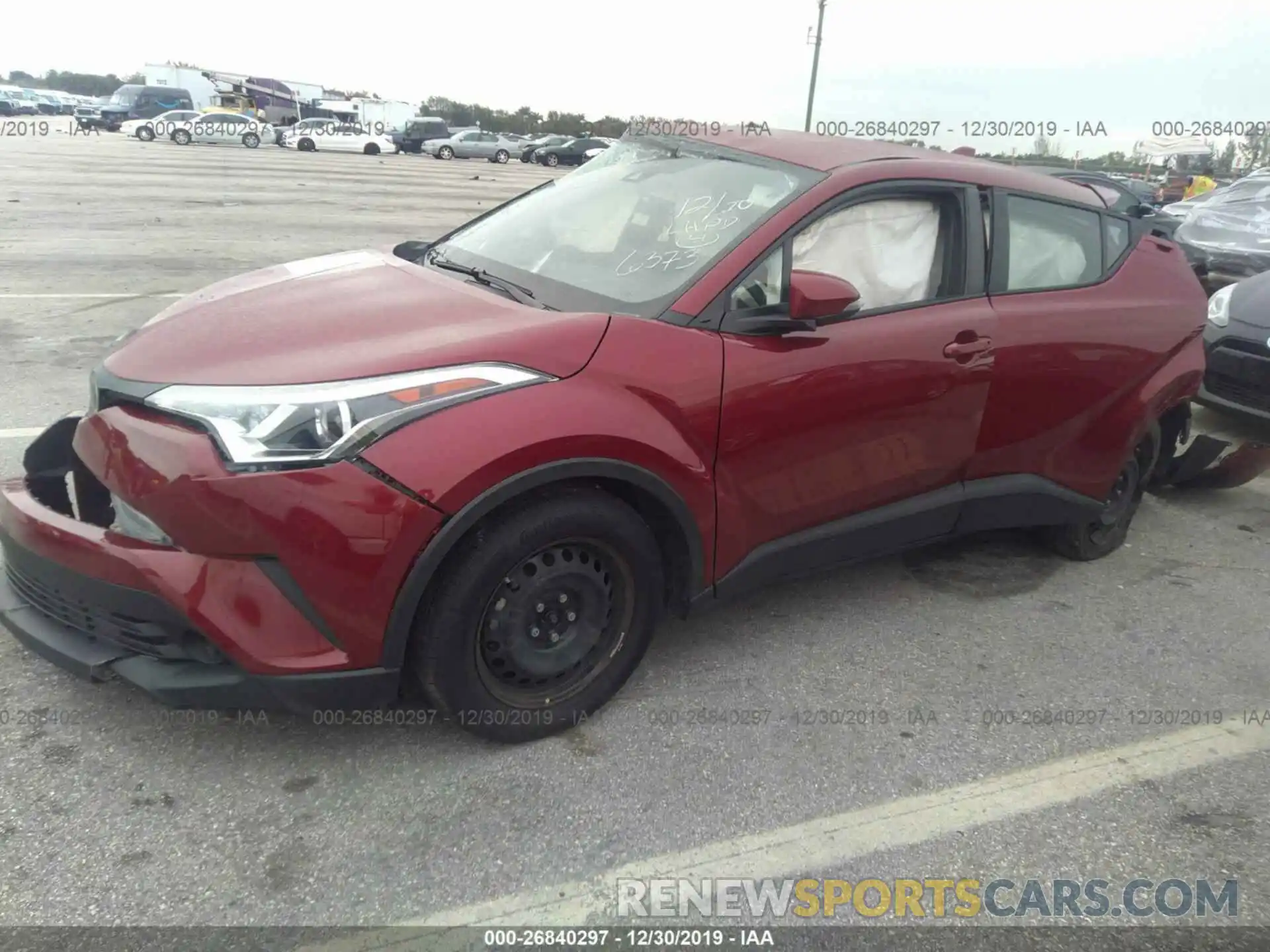 2 Фотография поврежденного автомобиля NMTKHMBX3KR086373 TOYOTA C-HR 2019