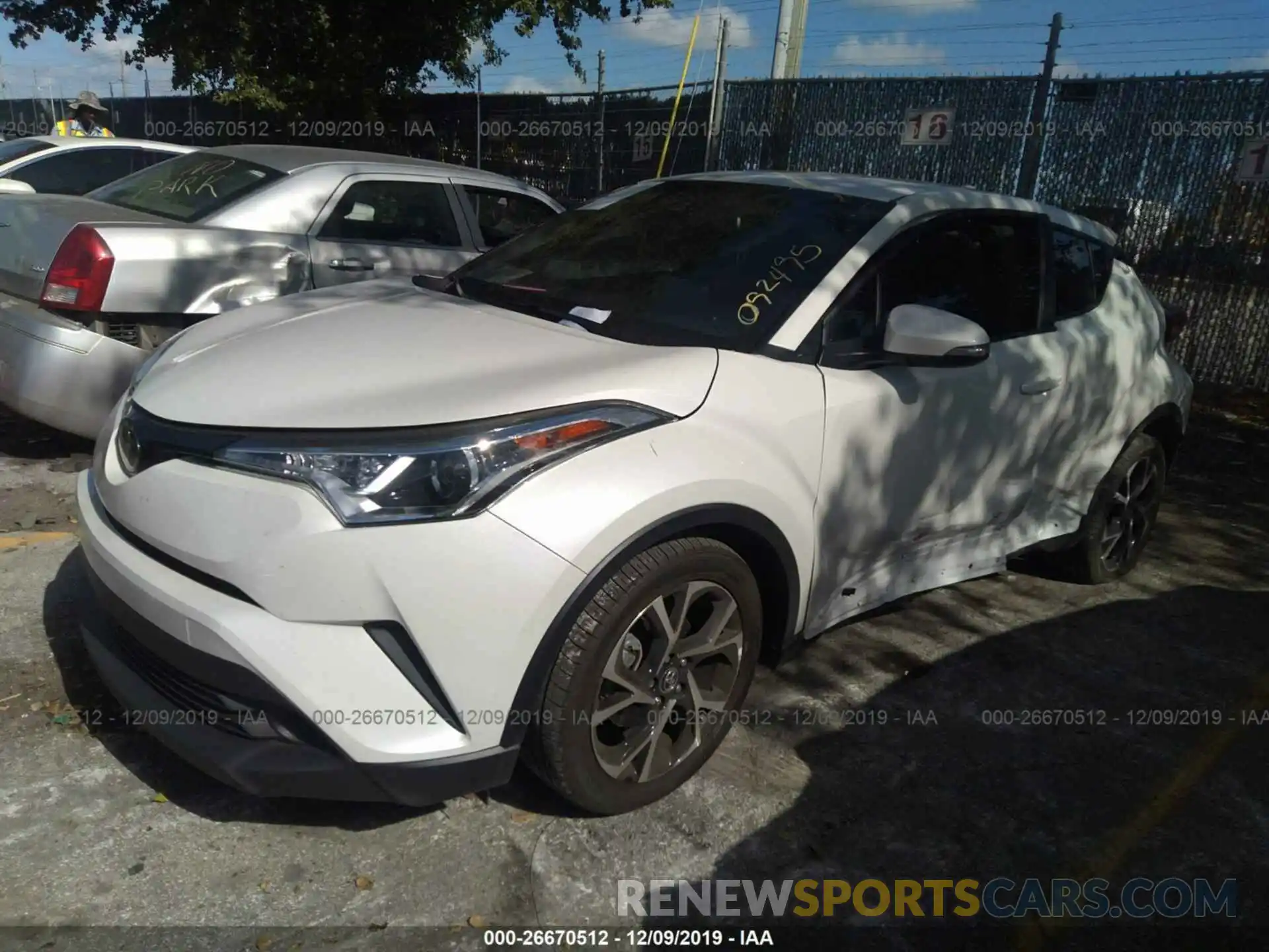 2 Photograph of a damaged car NMTKHMBX3KR092495 TOYOTA C-HR 2019