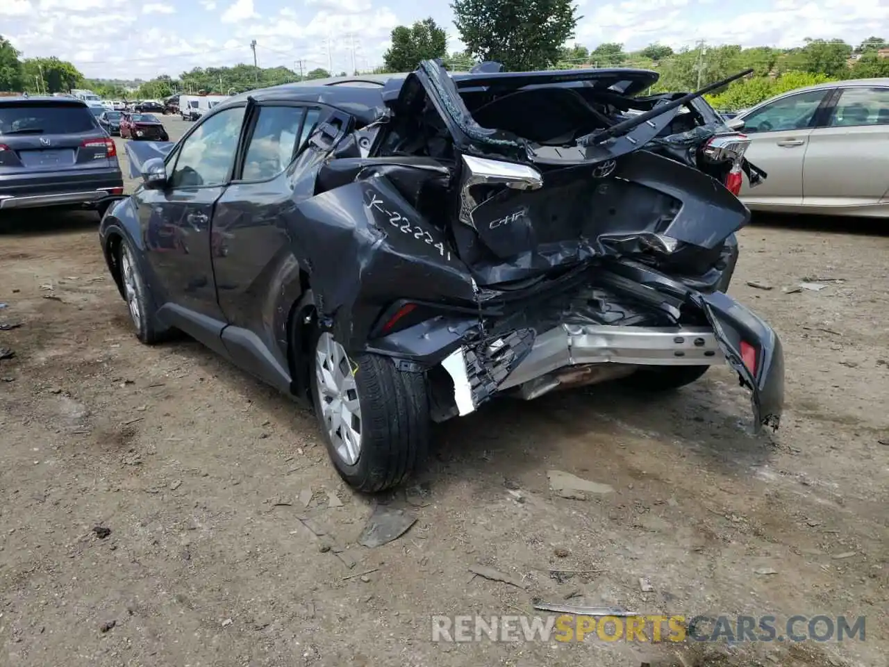 3 Photograph of a damaged car NMTKHMBX3KR094344 TOYOTA C-HR 2019