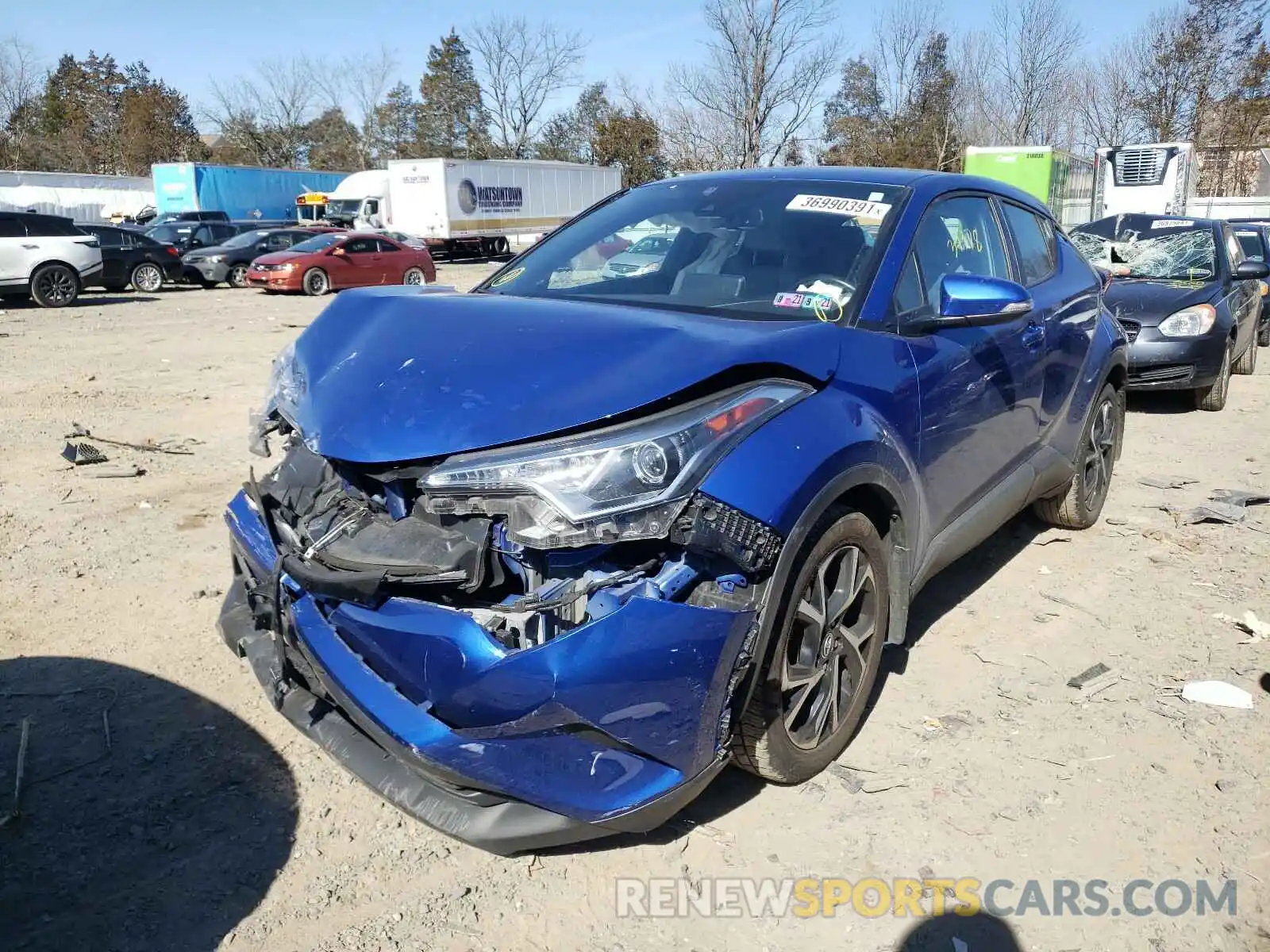 2 Photograph of a damaged car NMTKHMBX3KR098362 TOYOTA C-HR 2019