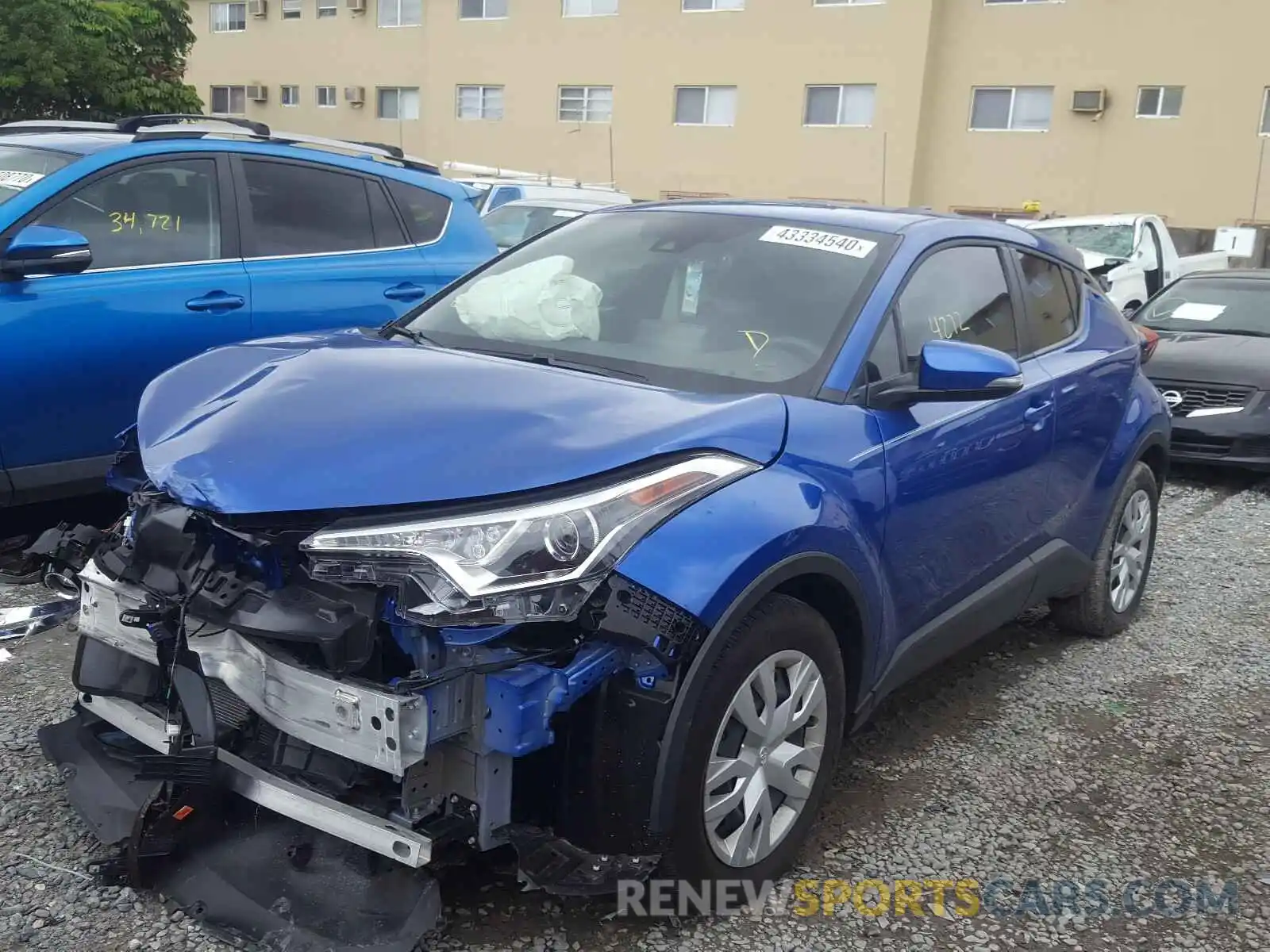 2 Photograph of a damaged car NMTKHMBX3KR101115 TOYOTA C-HR 2019