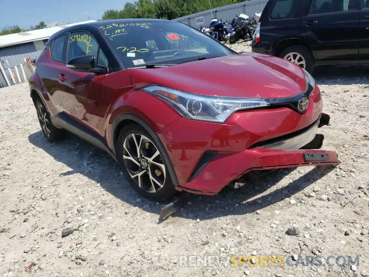 1 Photograph of a damaged car NMTKHMBX4KR077326 TOYOTA C-HR 2019