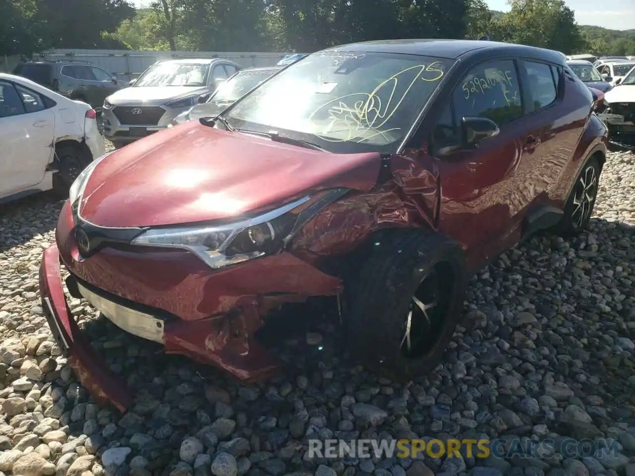 2 Photograph of a damaged car NMTKHMBX4KR077326 TOYOTA C-HR 2019