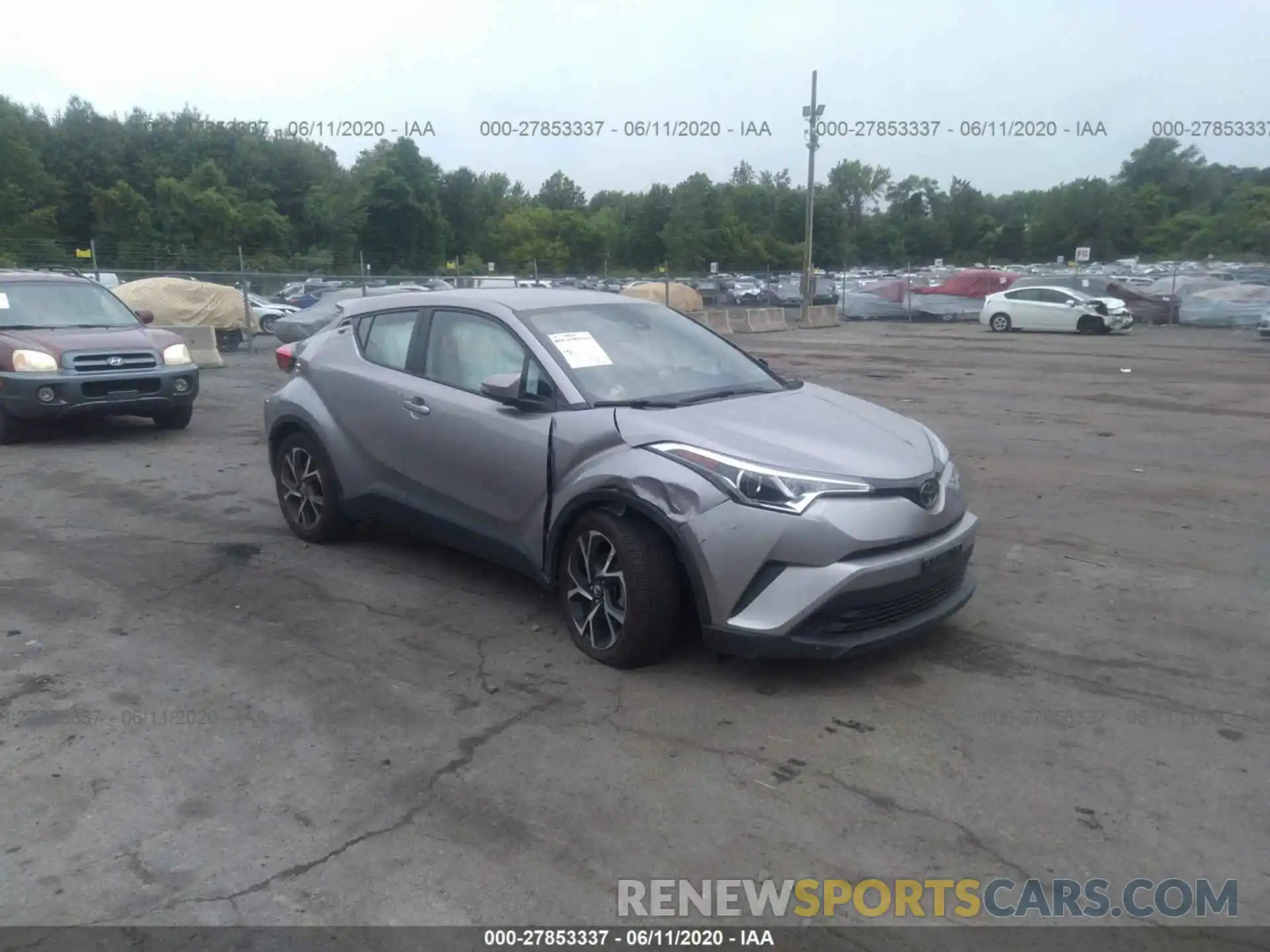 1 Photograph of a damaged car NMTKHMBX4KR077343 TOYOTA C-HR 2019