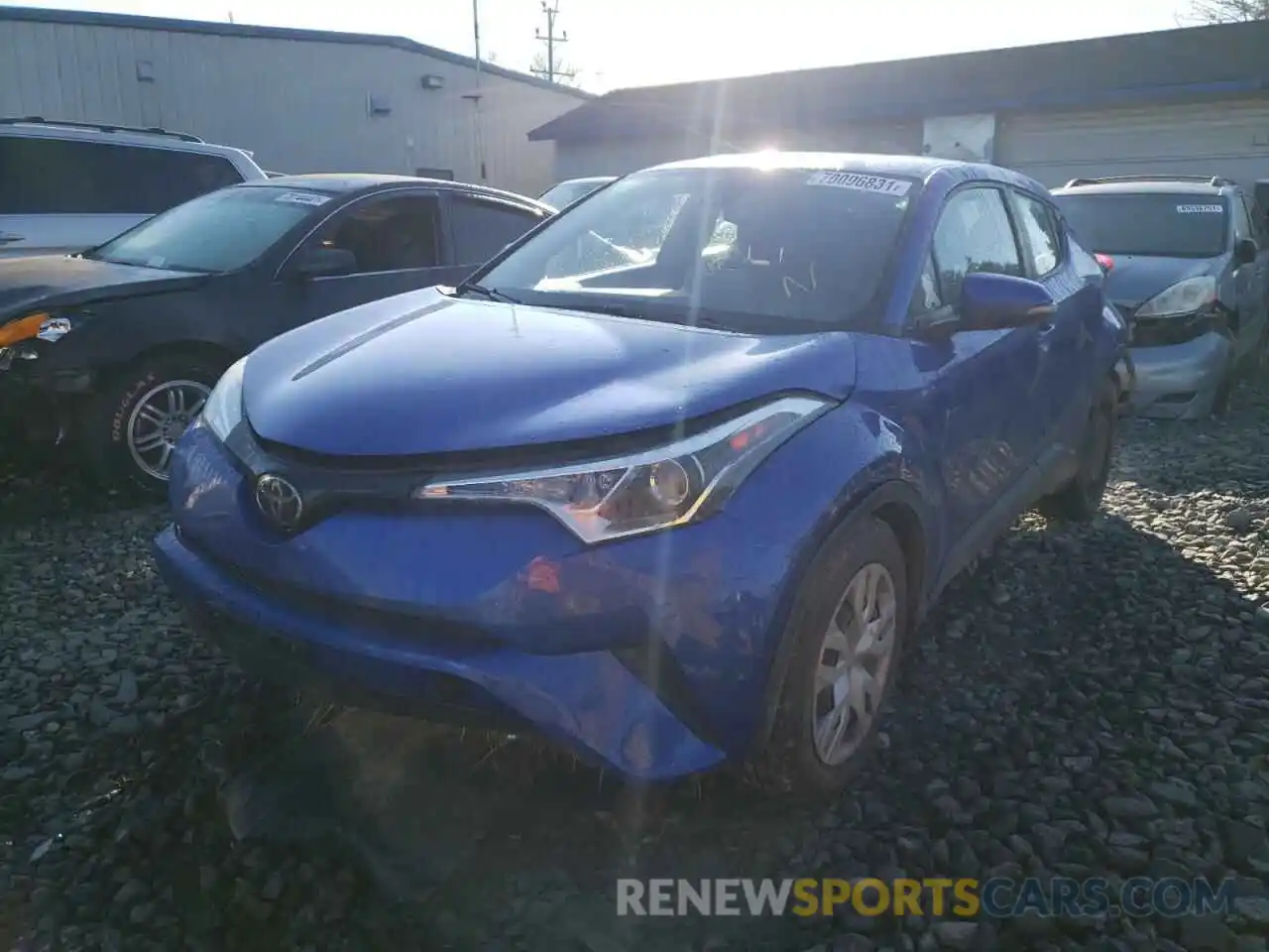 2 Photograph of a damaged car NMTKHMBX4KR082722 TOYOTA C-HR 2019