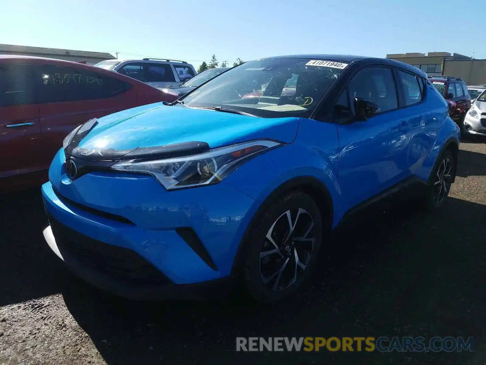 2 Фотография поврежденного автомобиля NMTKHMBX4KR083546 TOYOTA C-HR 2019