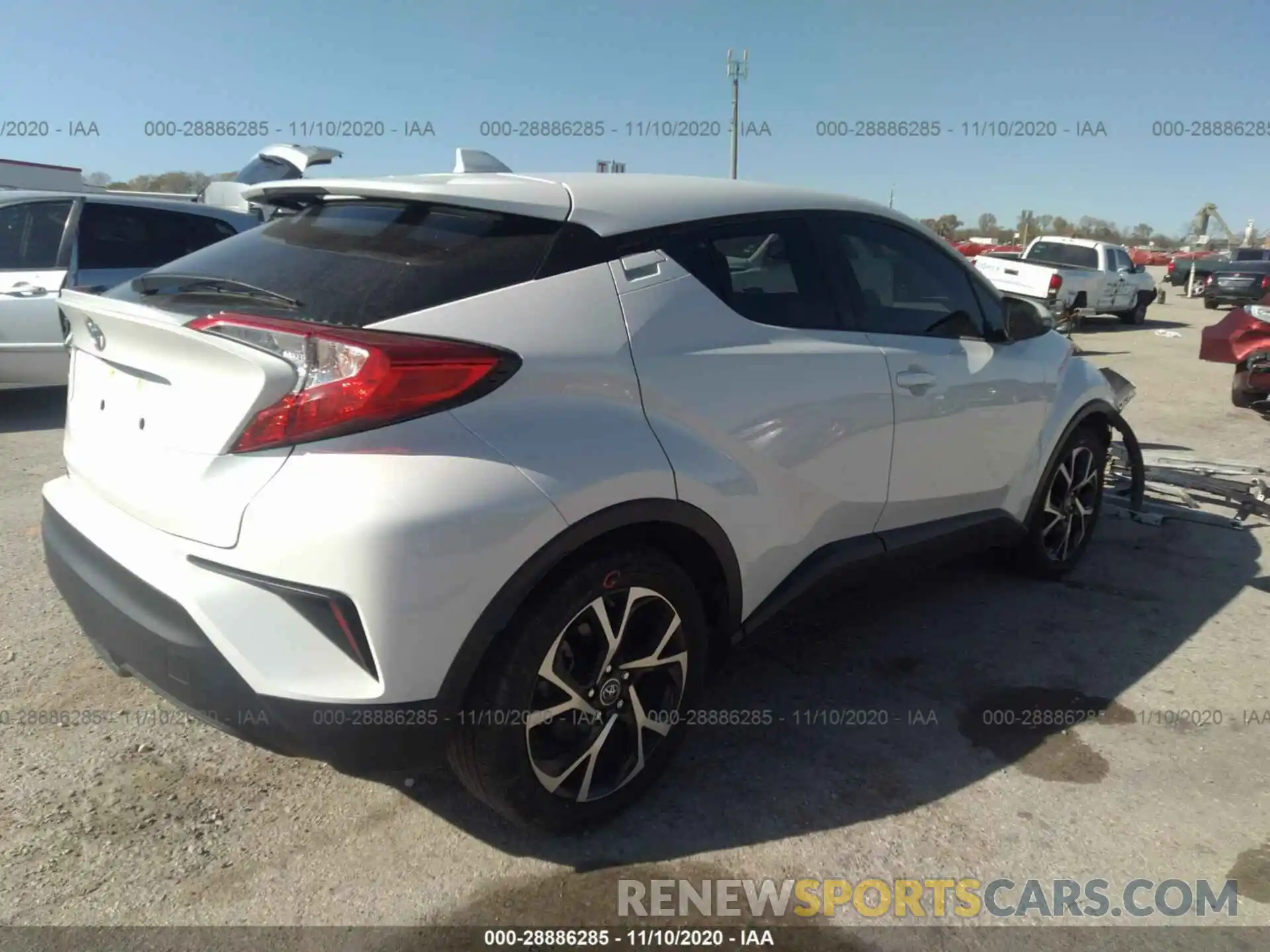 4 Фотография поврежденного автомобиля NMTKHMBX4KR086141 TOYOTA C-HR 2019