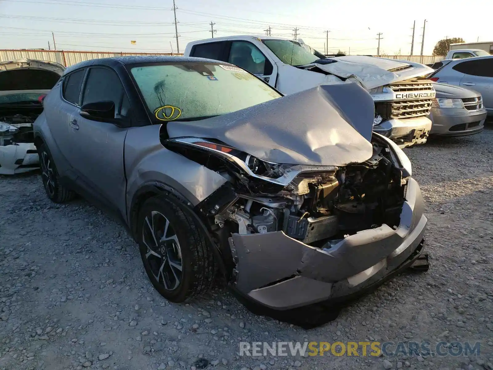 1 Photograph of a damaged car NMTKHMBX4KR087029 TOYOTA C-HR 2019