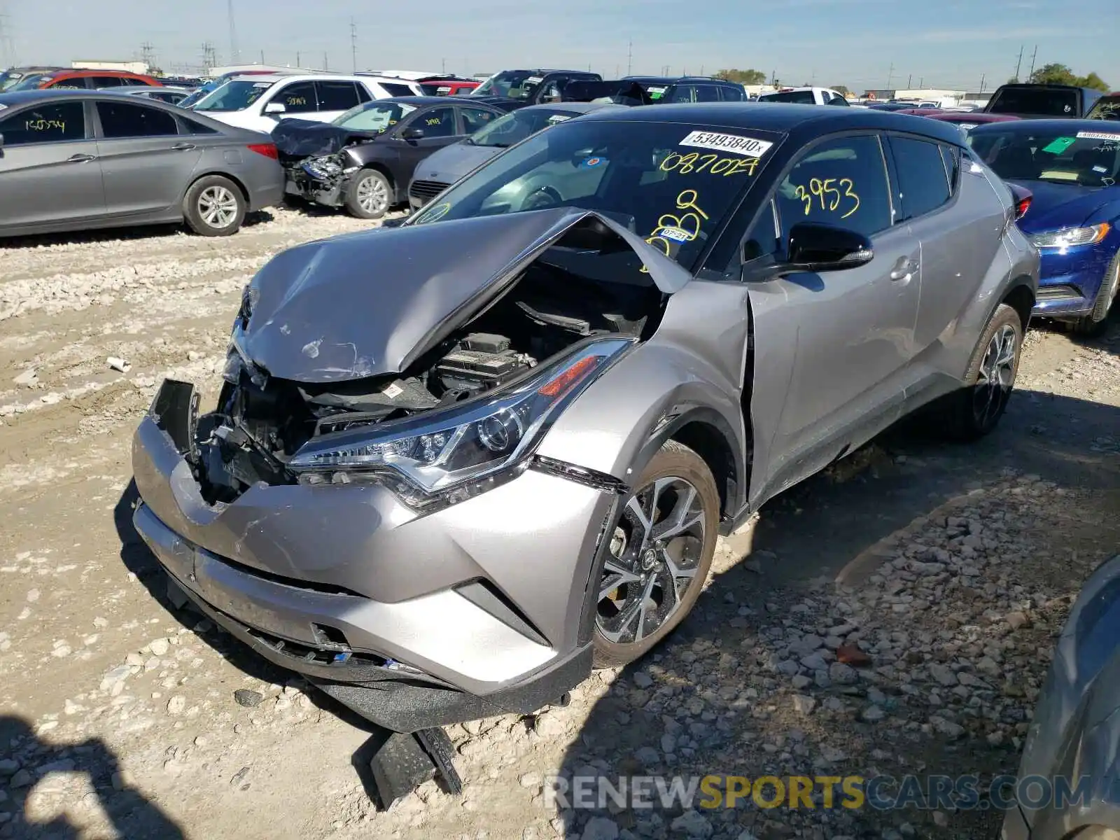 2 Photograph of a damaged car NMTKHMBX4KR087029 TOYOTA C-HR 2019