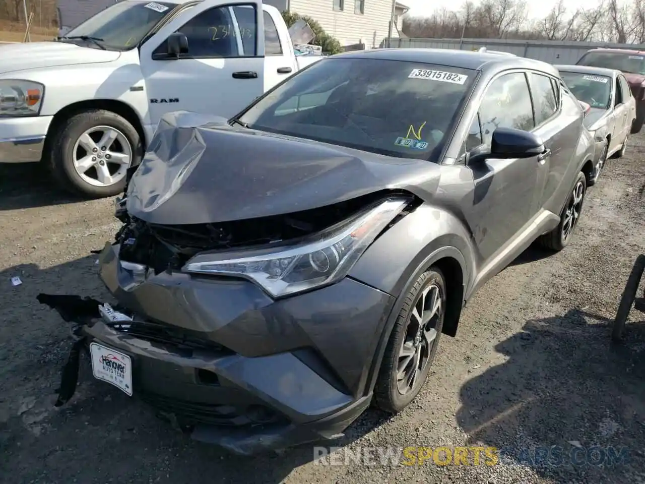 2 Photograph of a damaged car NMTKHMBX4KR088391 TOYOTA C-HR 2019