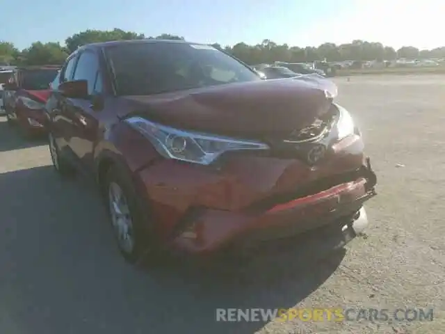 1 Photograph of a damaged car NMTKHMBX4KR090366 TOYOTA C-HR 2019