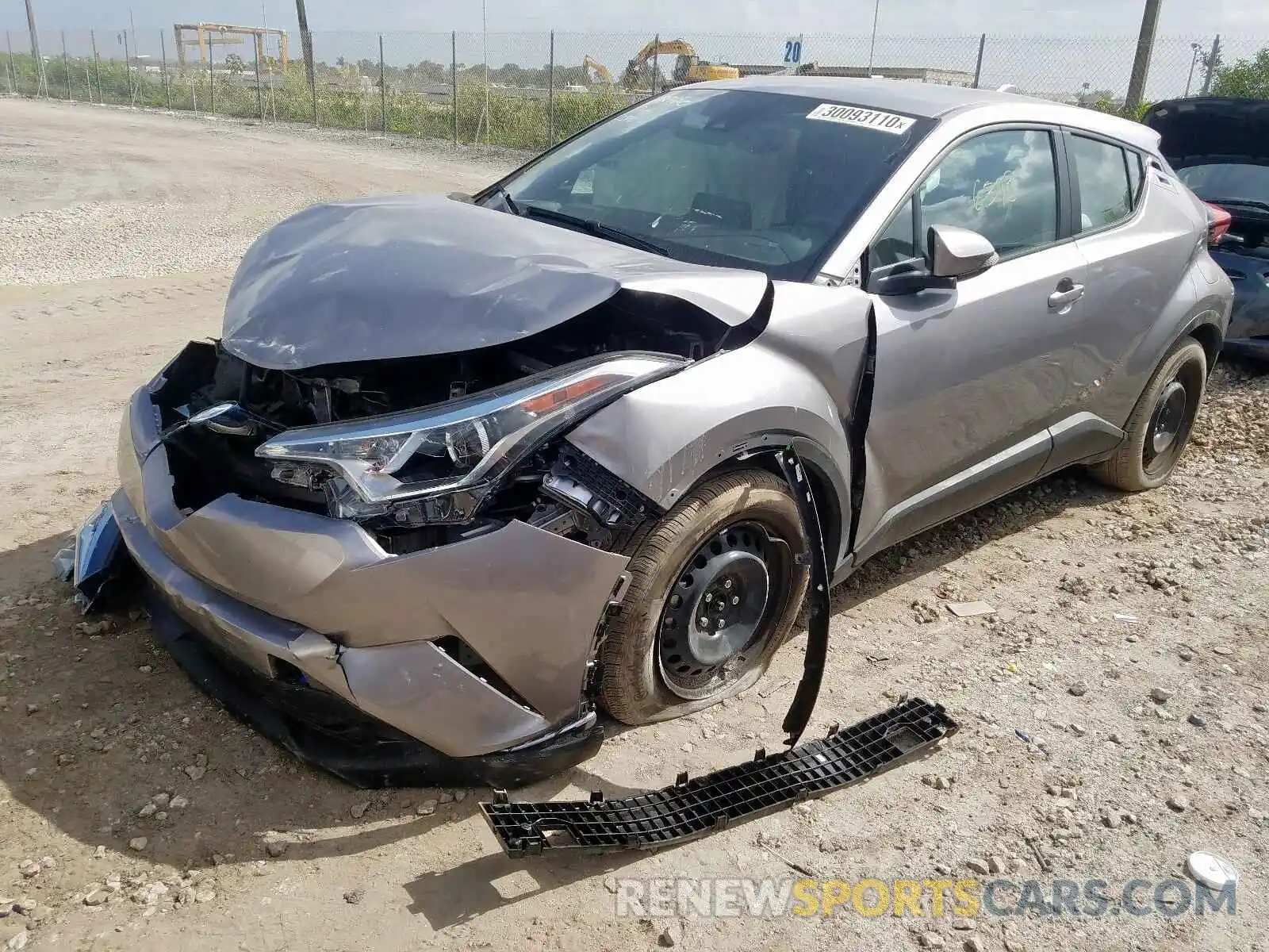 2 Фотография поврежденного автомобиля NMTKHMBX4KR091176 TOYOTA C-HR 2019