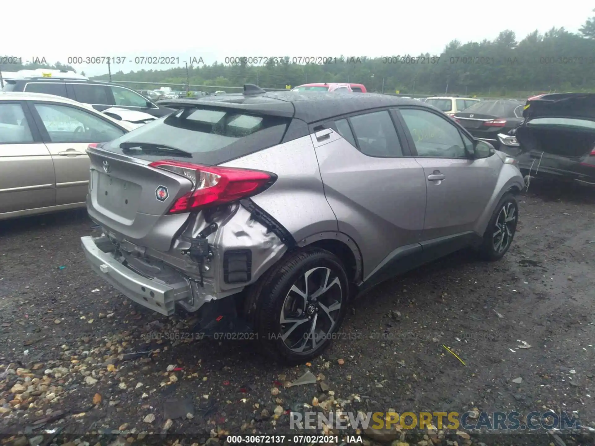 4 Фотография поврежденного автомобиля NMTKHMBX4KR092666 TOYOTA C-HR 2019