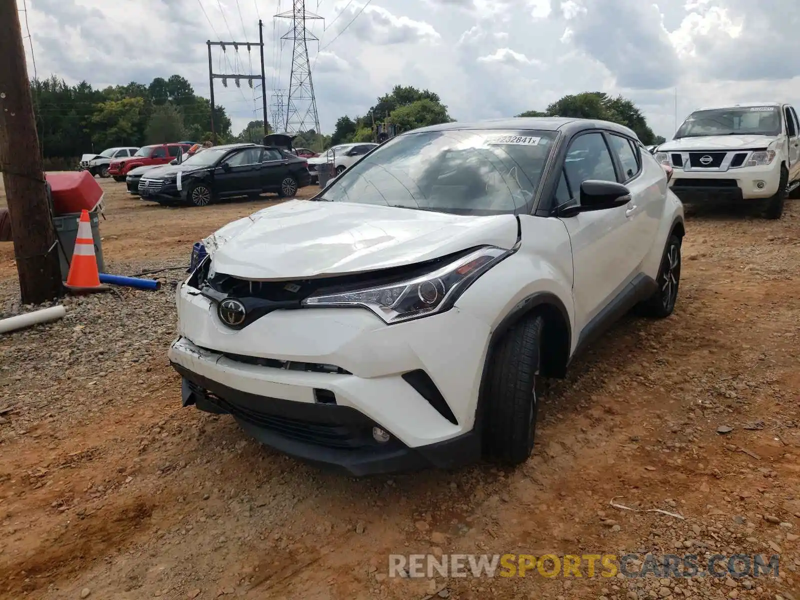 2 Photograph of a damaged car NMTKHMBX4KR093641 TOYOTA C-HR 2019