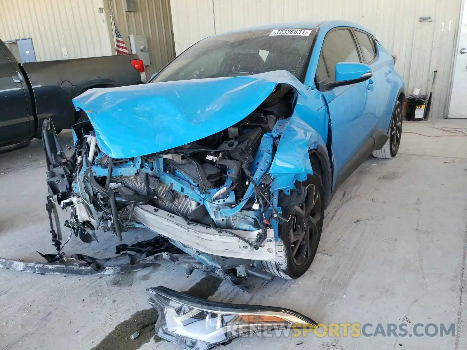 2 Photograph of a damaged car NMTKHMBX4KR093963 TOYOTA C-HR 2019