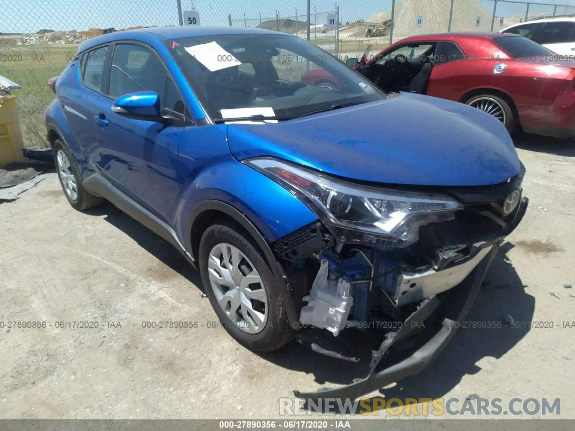 1 Photograph of a damaged car NMTKHMBX4KR098841 TOYOTA C-HR 2019