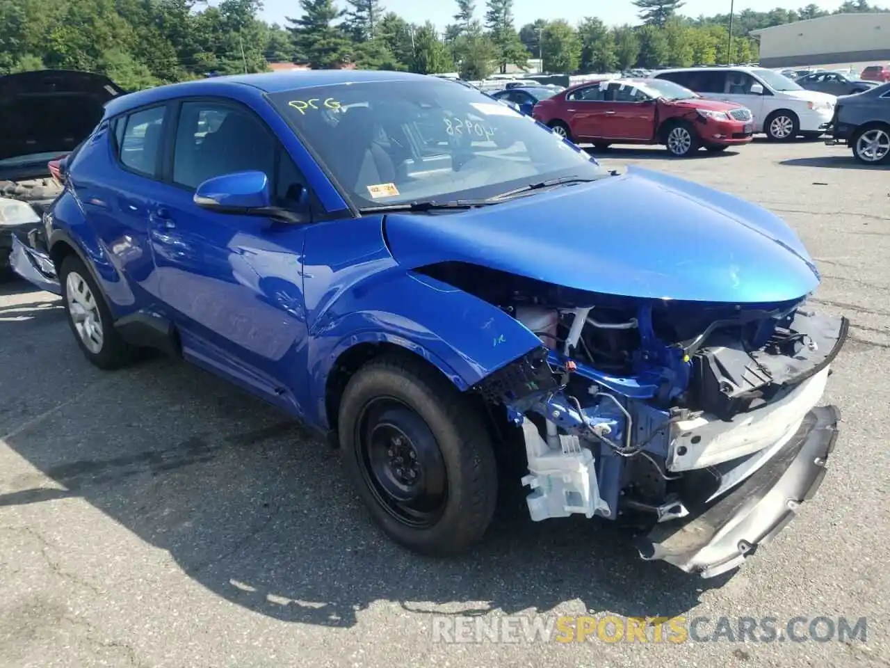 1 Photograph of a damaged car NMTKHMBX4KR098970 TOYOTA C-HR 2019