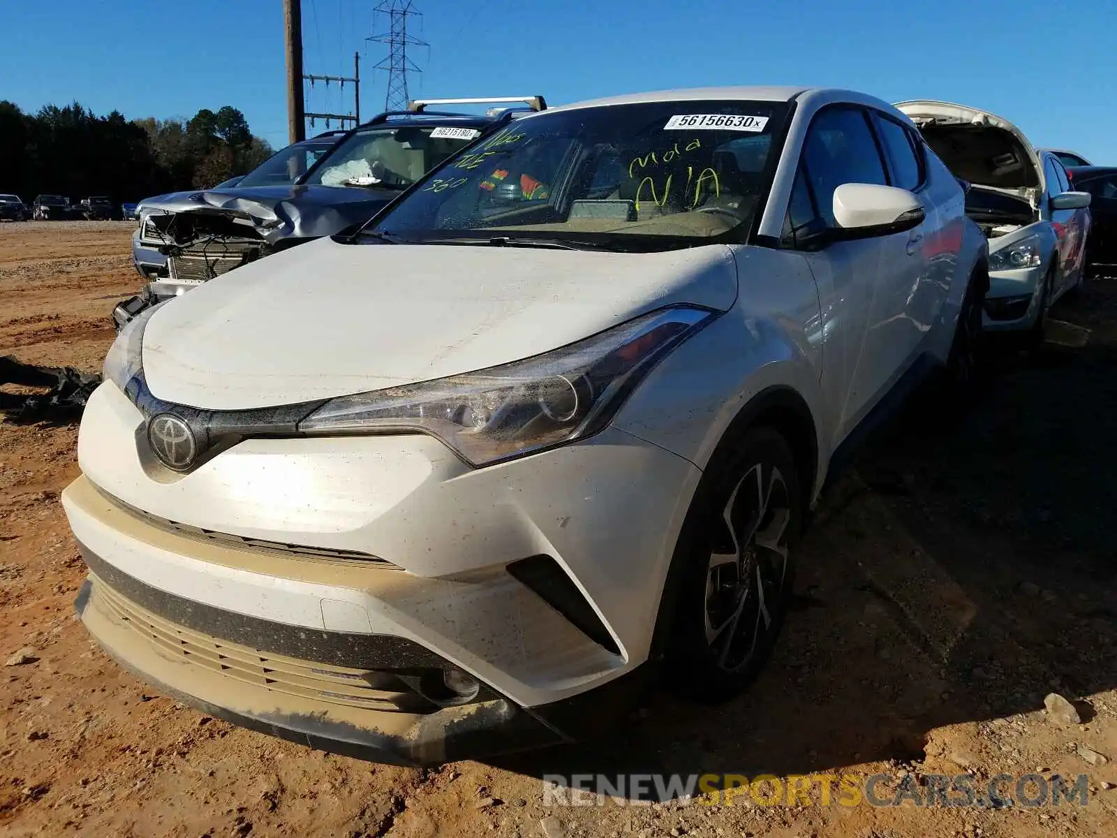 2 Photograph of a damaged car NMTKHMBX4KR100636 TOYOTA C-HR 2019