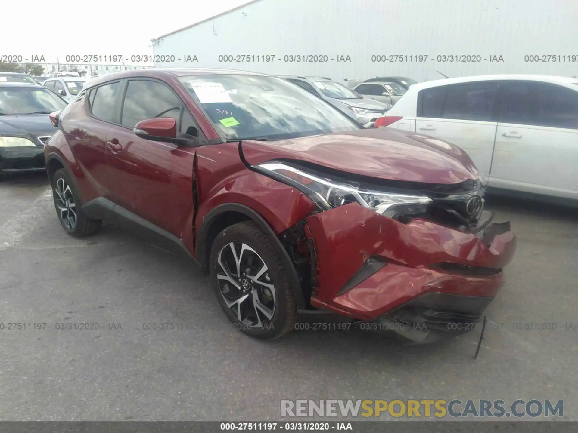 1 Фотография поврежденного автомобиля NMTKHMBX5KR069350 TOYOTA C-HR 2019