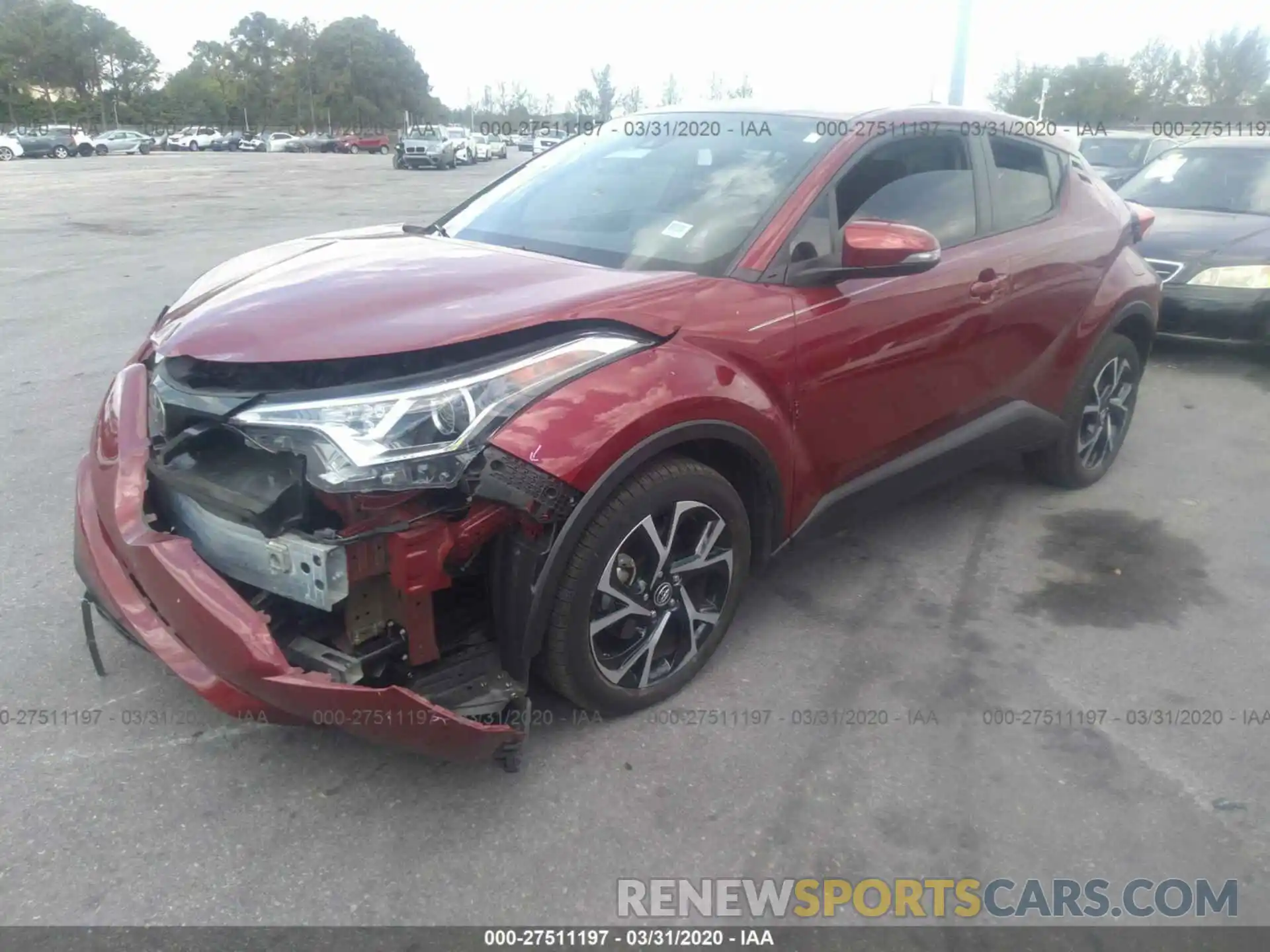 2 Фотография поврежденного автомобиля NMTKHMBX5KR069350 TOYOTA C-HR 2019