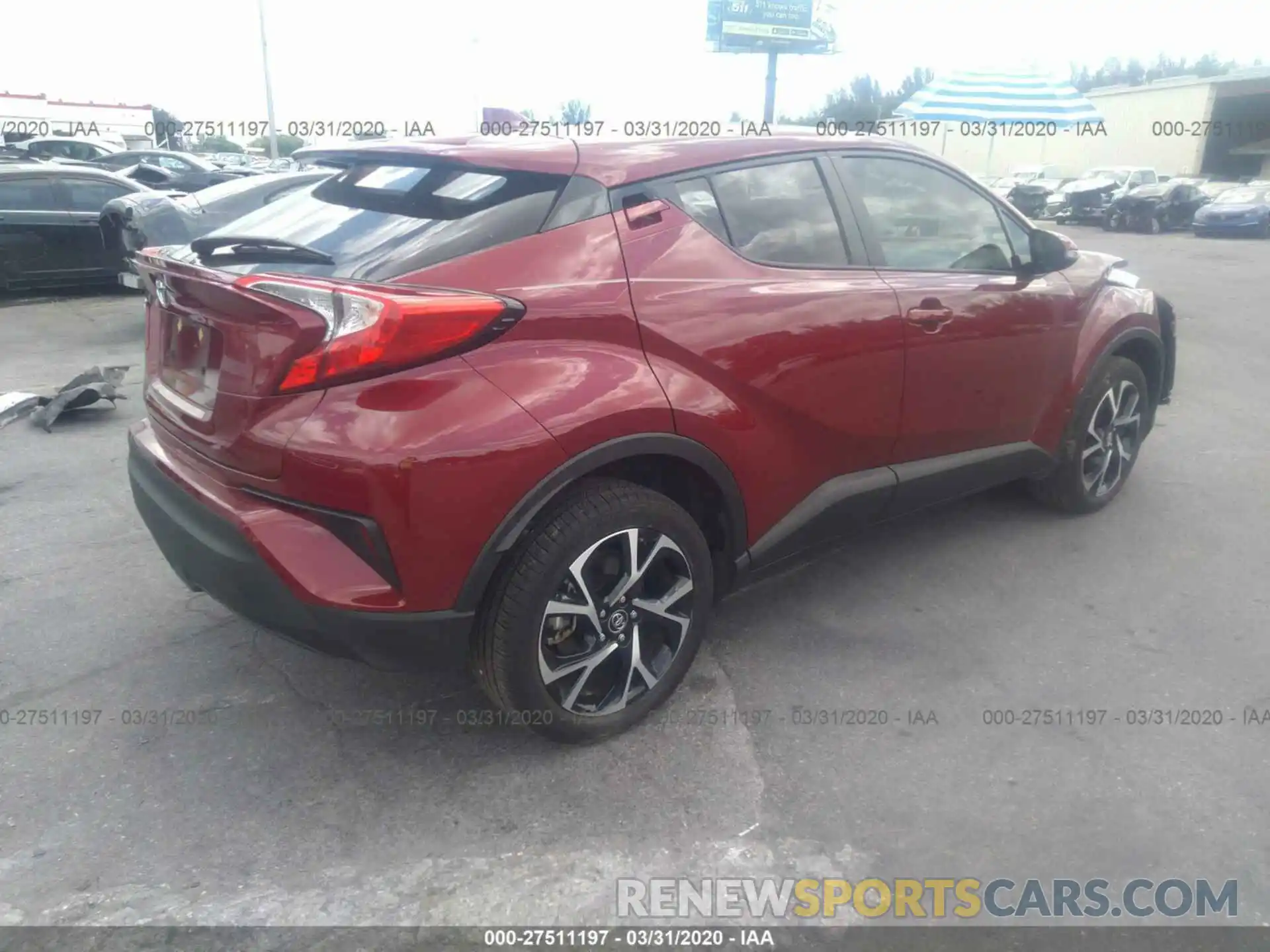 4 Фотография поврежденного автомобиля NMTKHMBX5KR069350 TOYOTA C-HR 2019