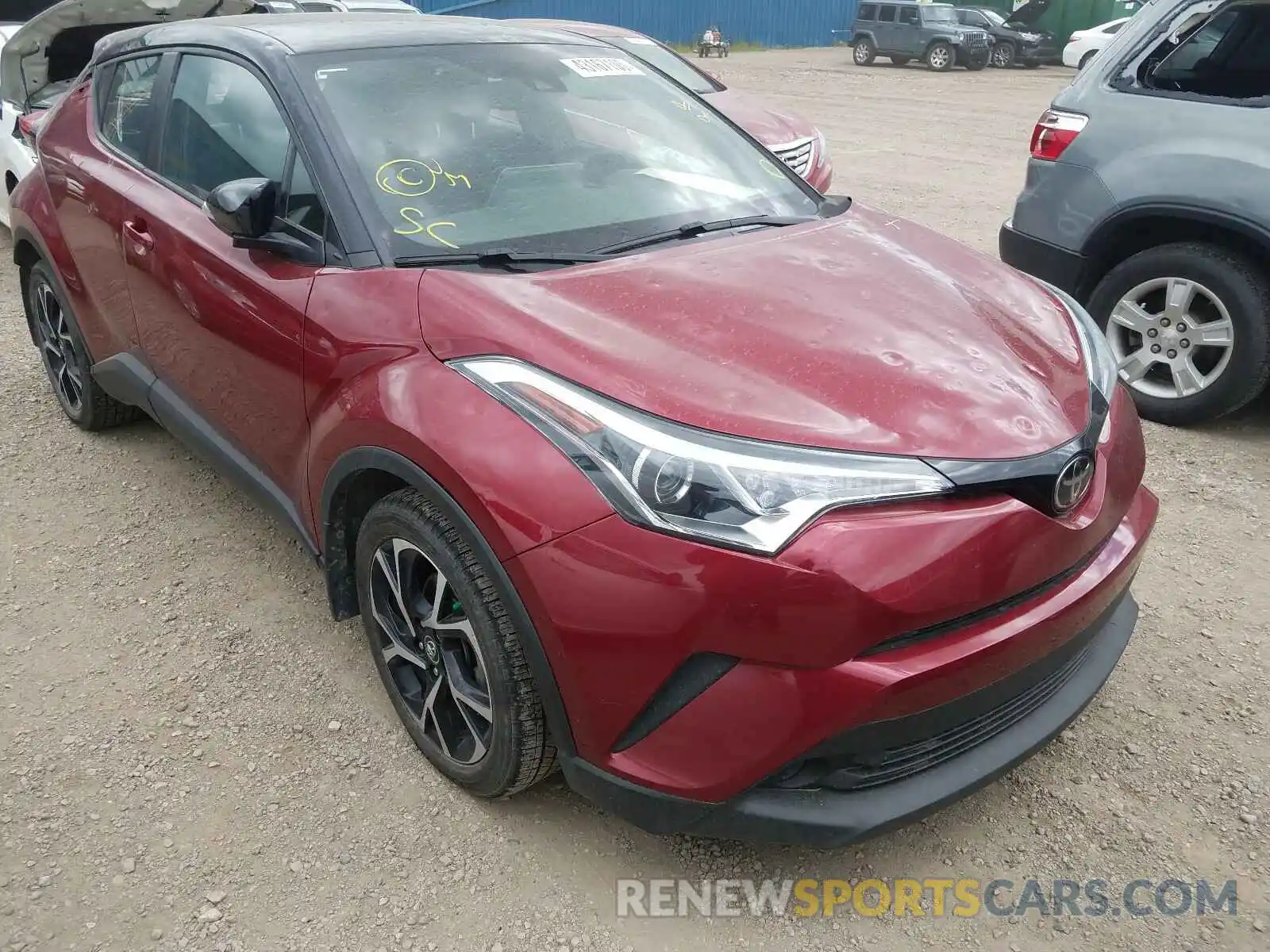 1 Photograph of a damaged car NMTKHMBX5KR073527 TOYOTA C-HR 2019