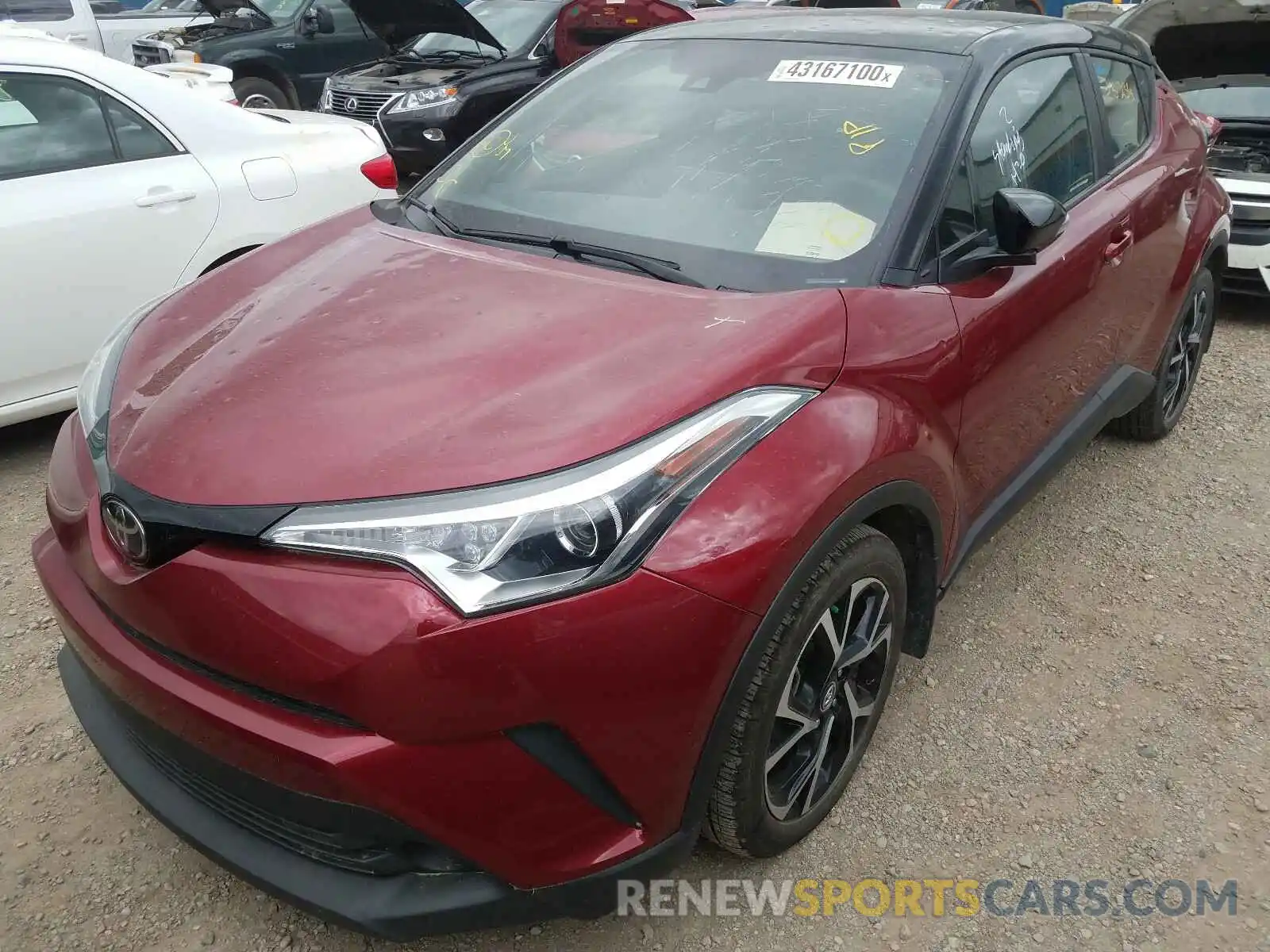 2 Фотография поврежденного автомобиля NMTKHMBX5KR073527 TOYOTA C-HR 2019