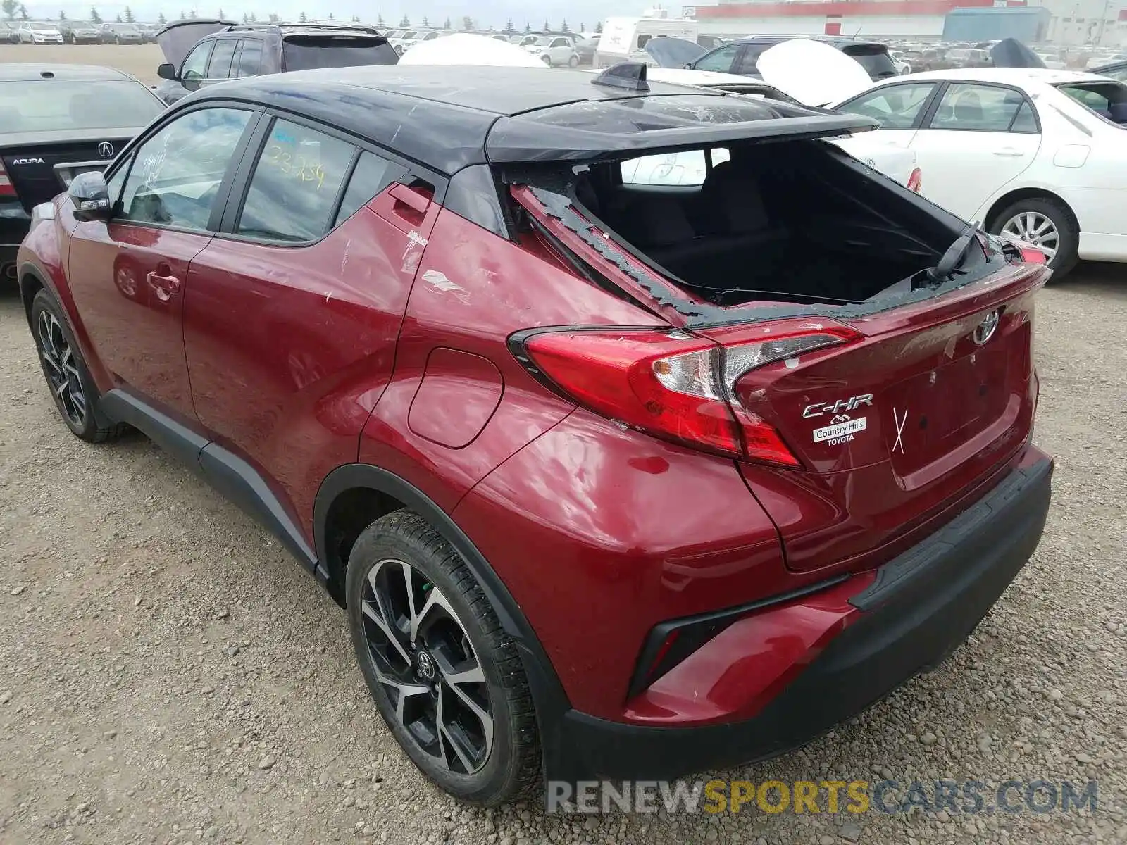 3 Фотография поврежденного автомобиля NMTKHMBX5KR073527 TOYOTA C-HR 2019