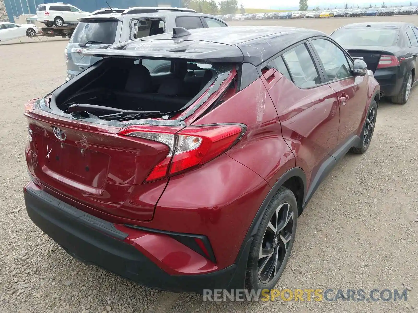 4 Фотография поврежденного автомобиля NMTKHMBX5KR073527 TOYOTA C-HR 2019