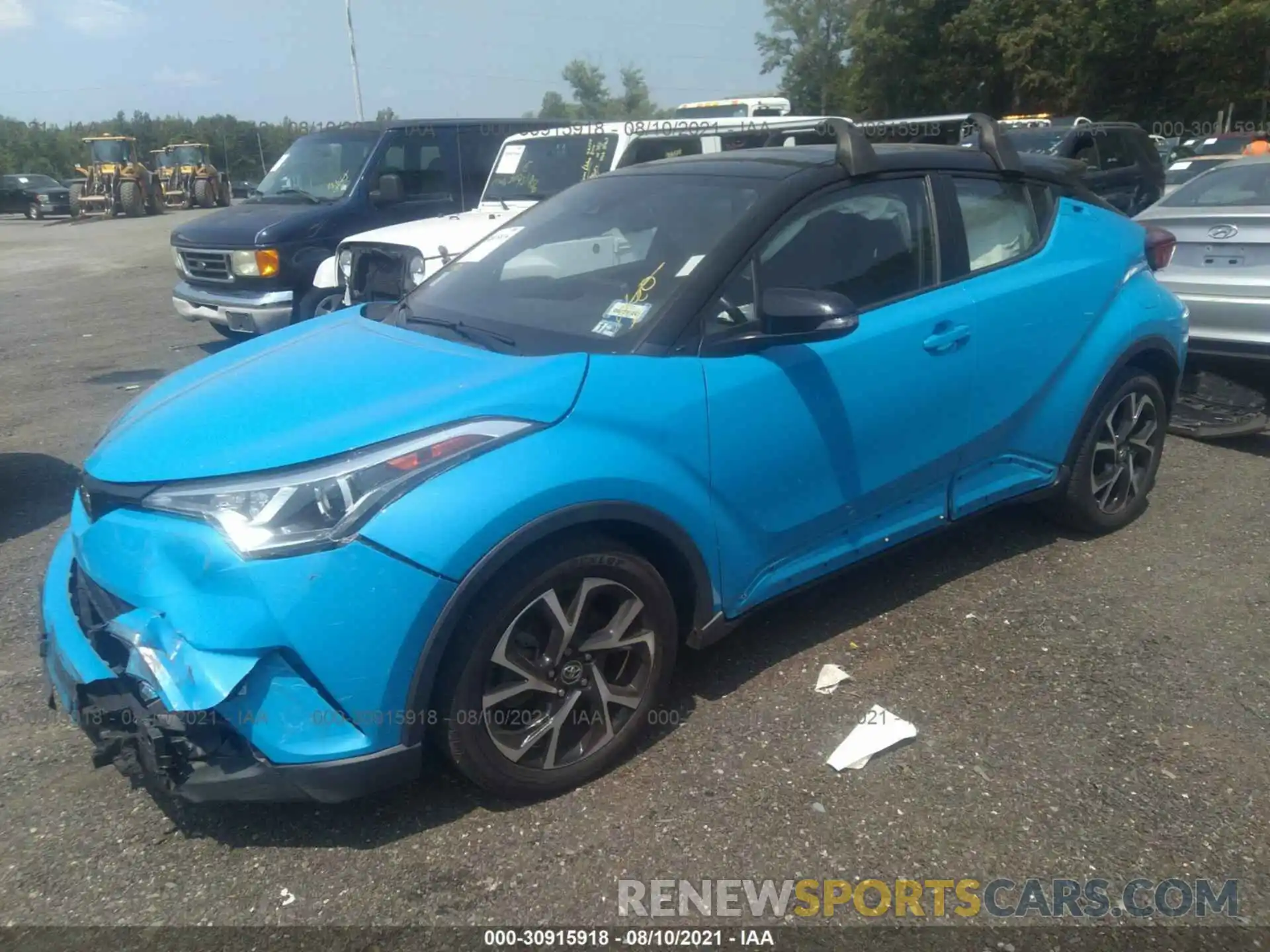 2 Фотография поврежденного автомобиля NMTKHMBX5KR075889 TOYOTA C-HR 2019