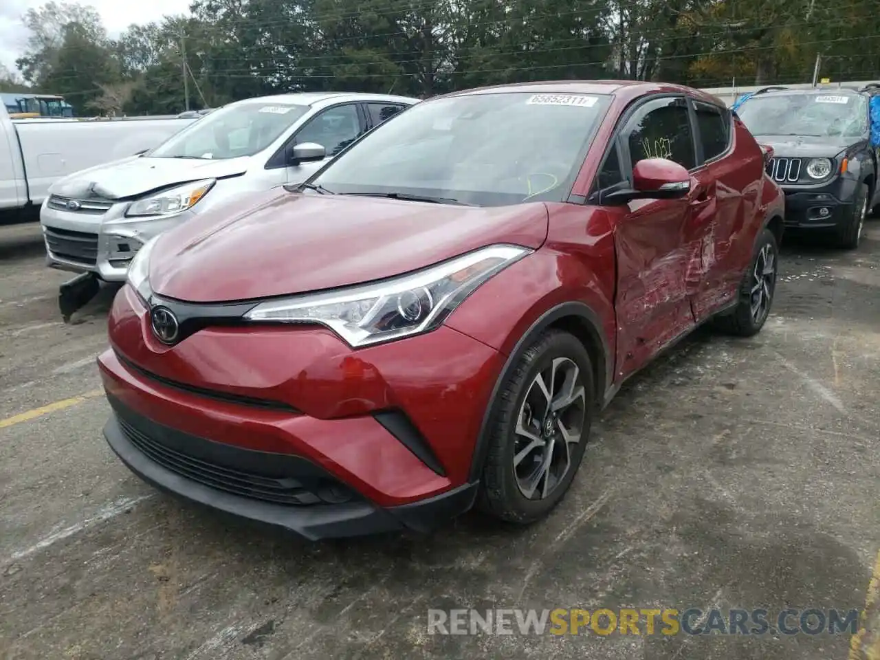 2 Фотография поврежденного автомобиля NMTKHMBX5KR075911 TOYOTA C-HR 2019