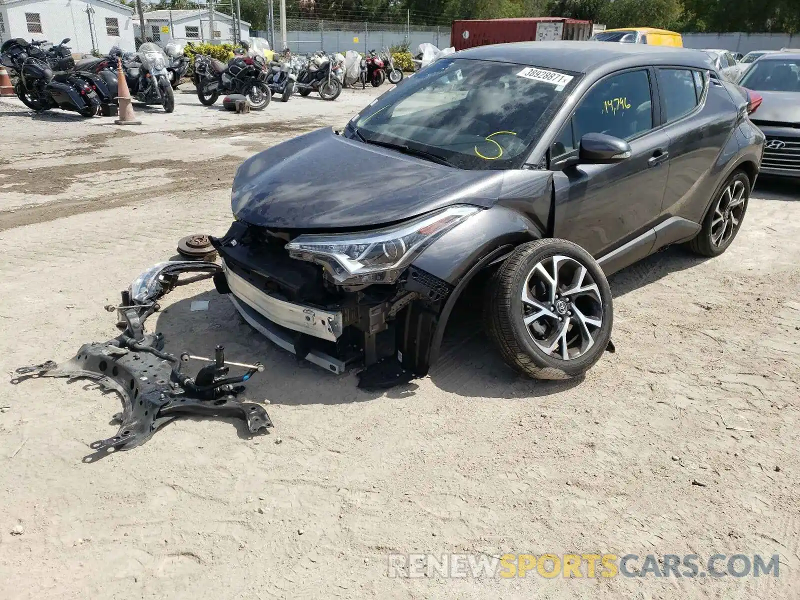 2 Photograph of a damaged car NMTKHMBX5KR076878 TOYOTA C-HR 2019