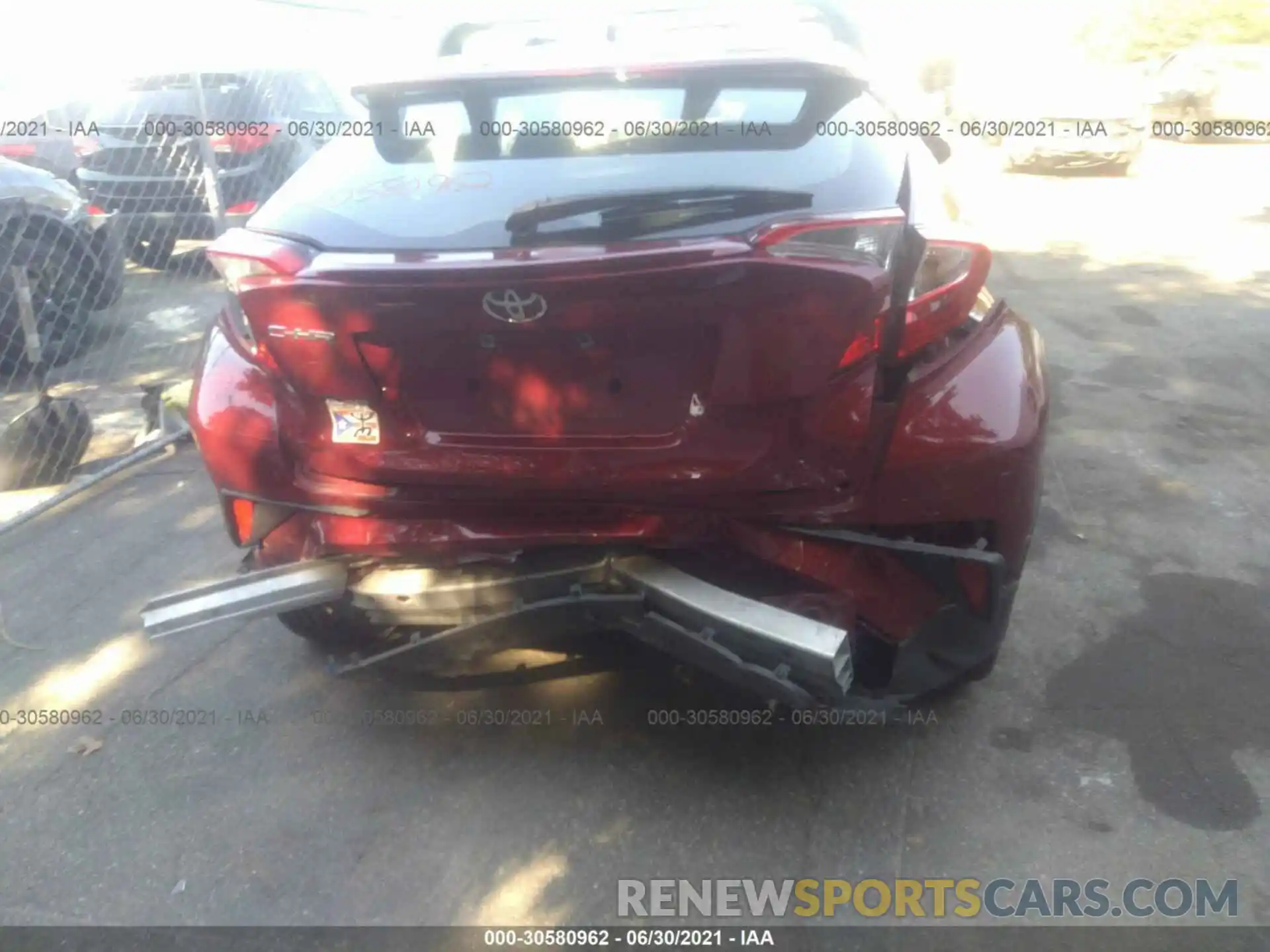 6 Photograph of a damaged car NMTKHMBX5KR081482 TOYOTA C-HR 2019