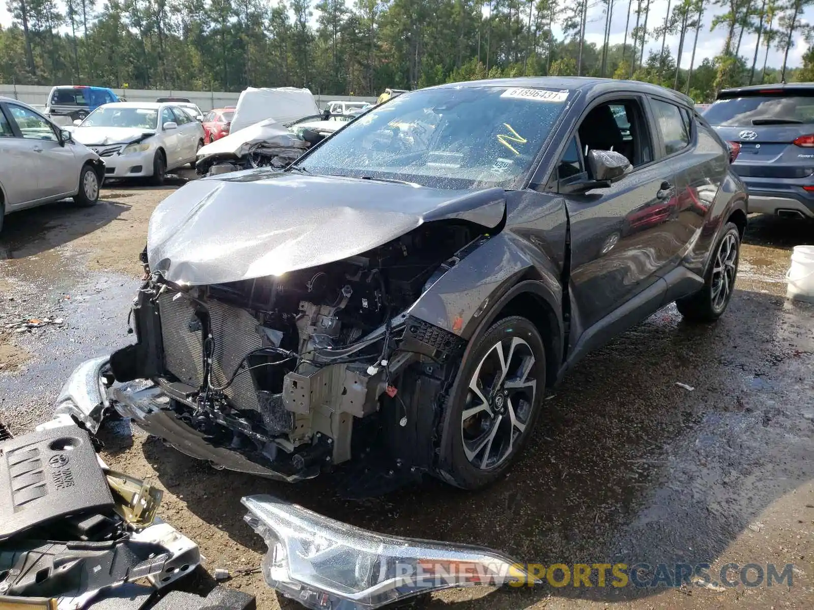 2 Photograph of a damaged car NMTKHMBX5KR084561 TOYOTA C-HR 2019