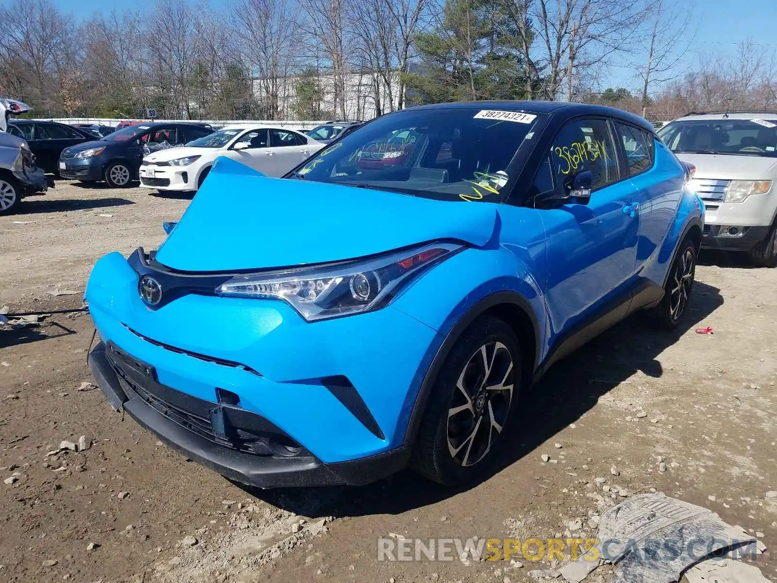 2 Фотография поврежденного автомобиля NMTKHMBX5KR085533 TOYOTA C-HR 2019