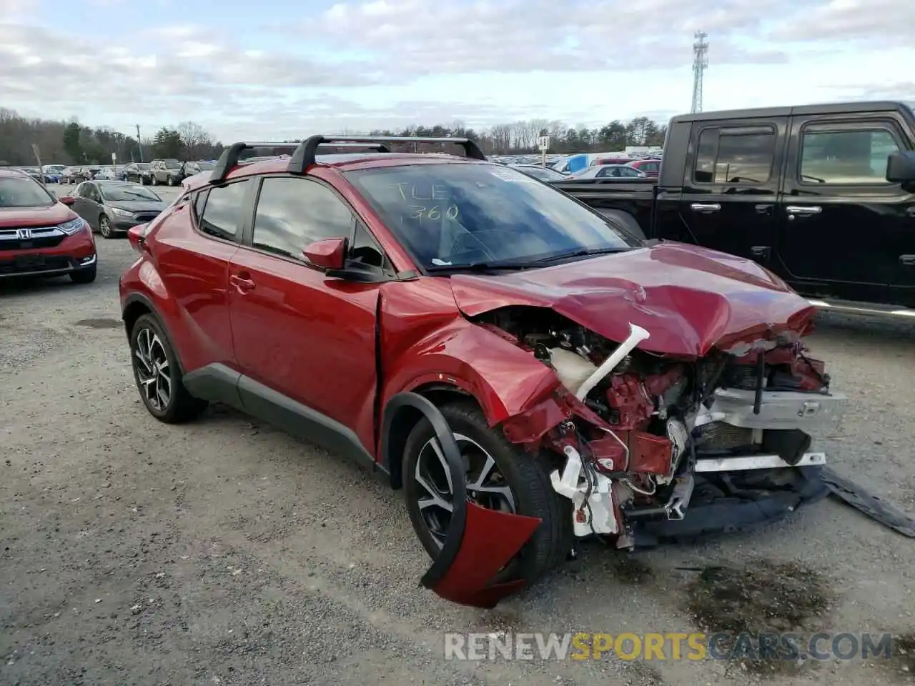 1 Photograph of a damaged car NMTKHMBX5KR091686 TOYOTA C-HR 2019