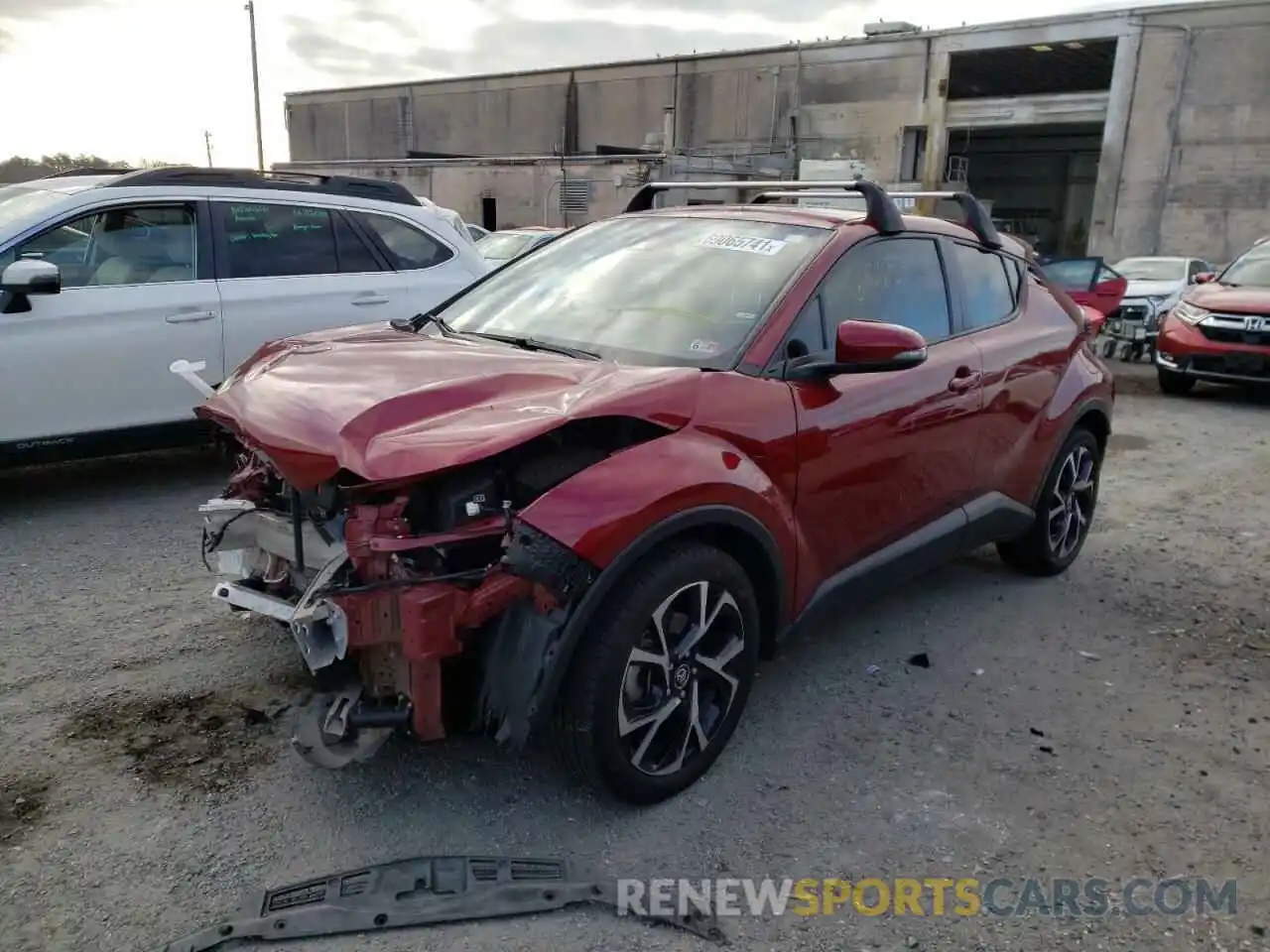 2 Photograph of a damaged car NMTKHMBX5KR091686 TOYOTA C-HR 2019