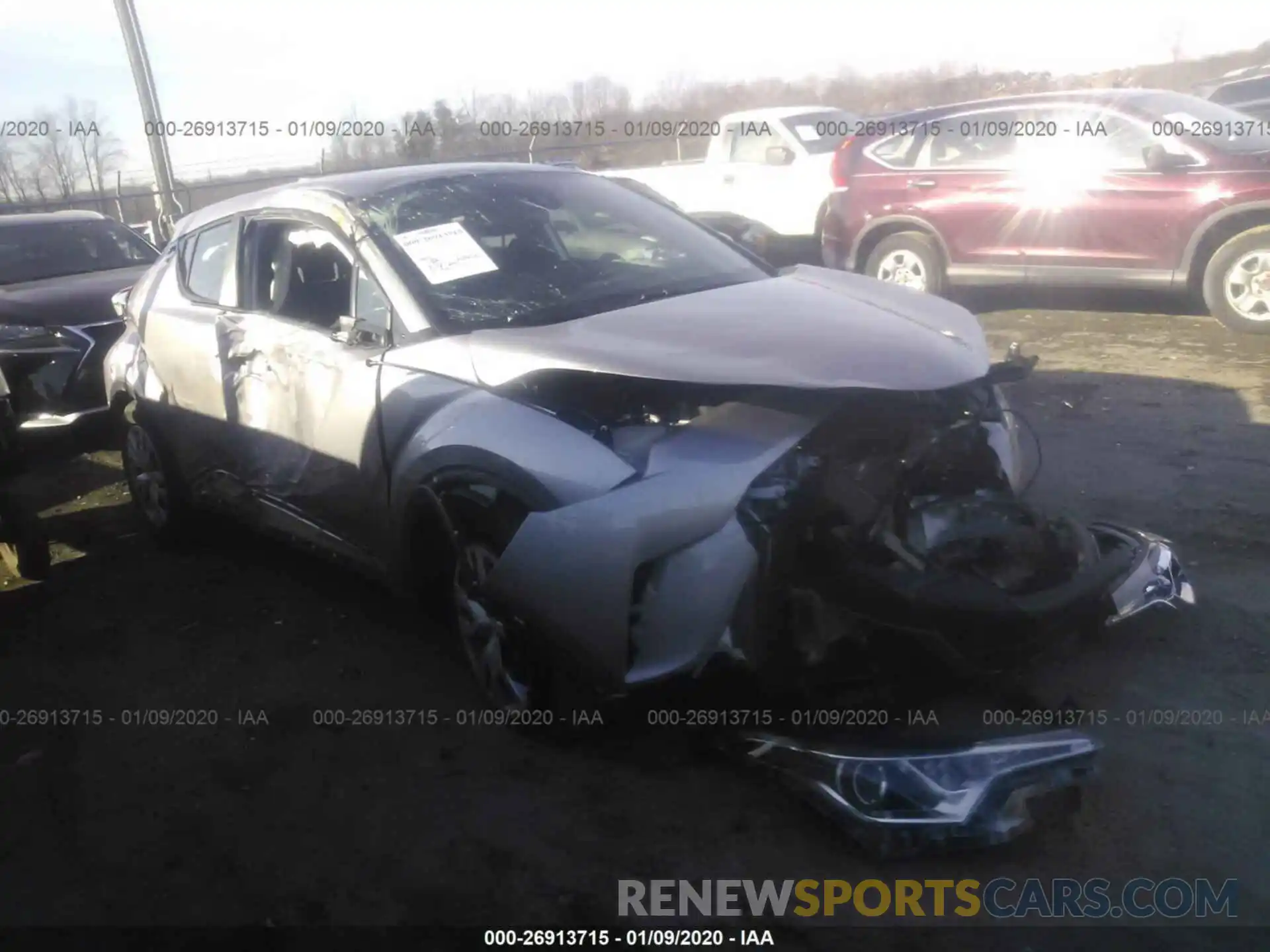 1 Photograph of a damaged car NMTKHMBX5KR092451 TOYOTA C-HR 2019