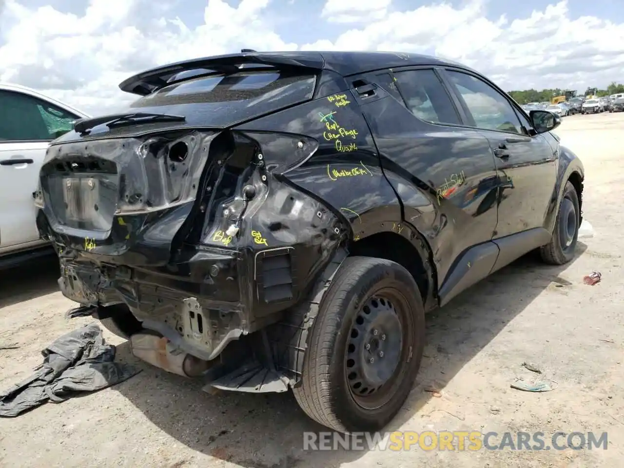 4 Фотография поврежденного автомобиля NMTKHMBX5KR096404 TOYOTA C-HR 2019