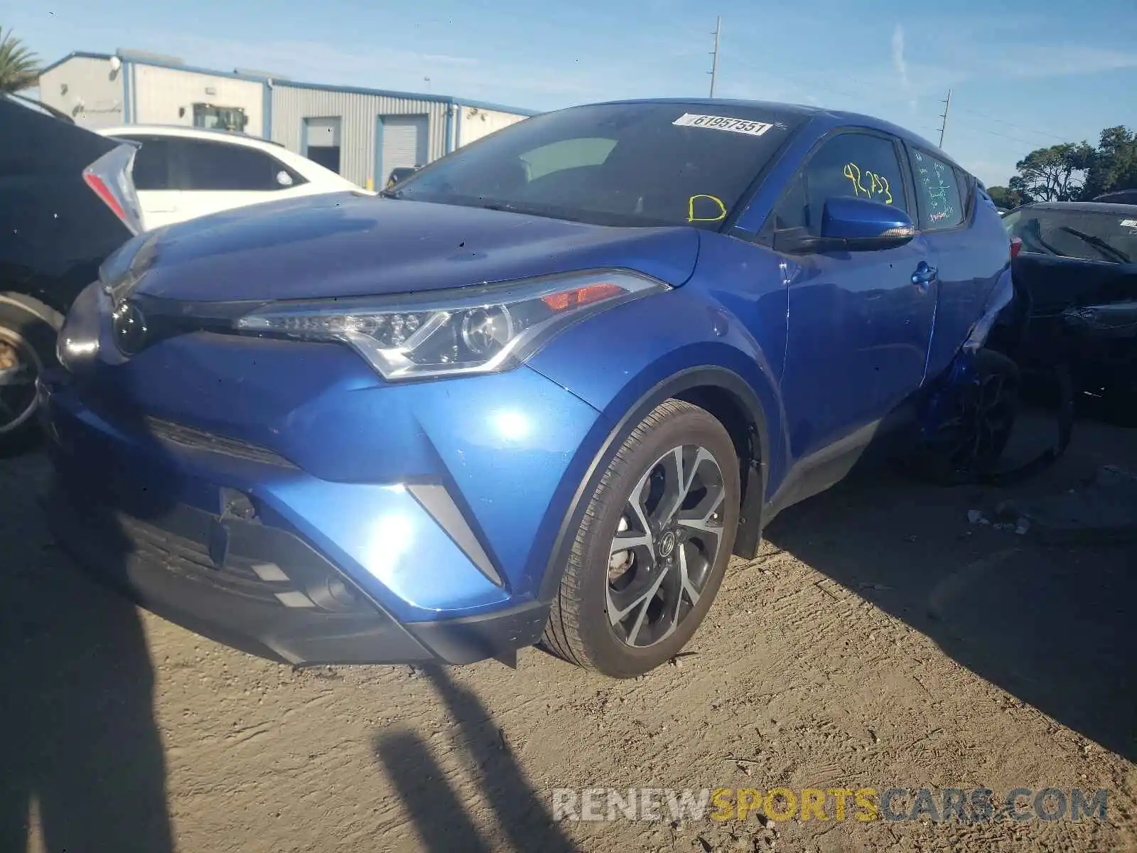 2 Photograph of a damaged car NMTKHMBX5KR099559 TOYOTA C-HR 2019