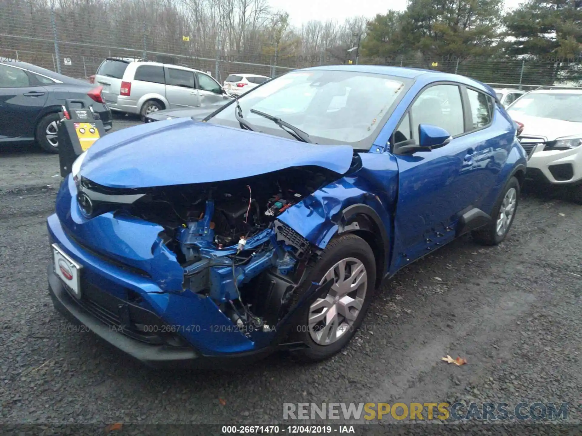 2 Photograph of a damaged car NMTKHMBX5KR099786 TOYOTA C-HR 2019