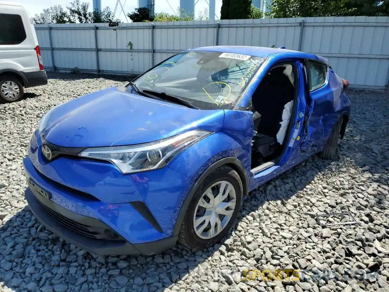 2 Photograph of a damaged car NMTKHMBX5KR099951 TOYOTA C-HR 2019