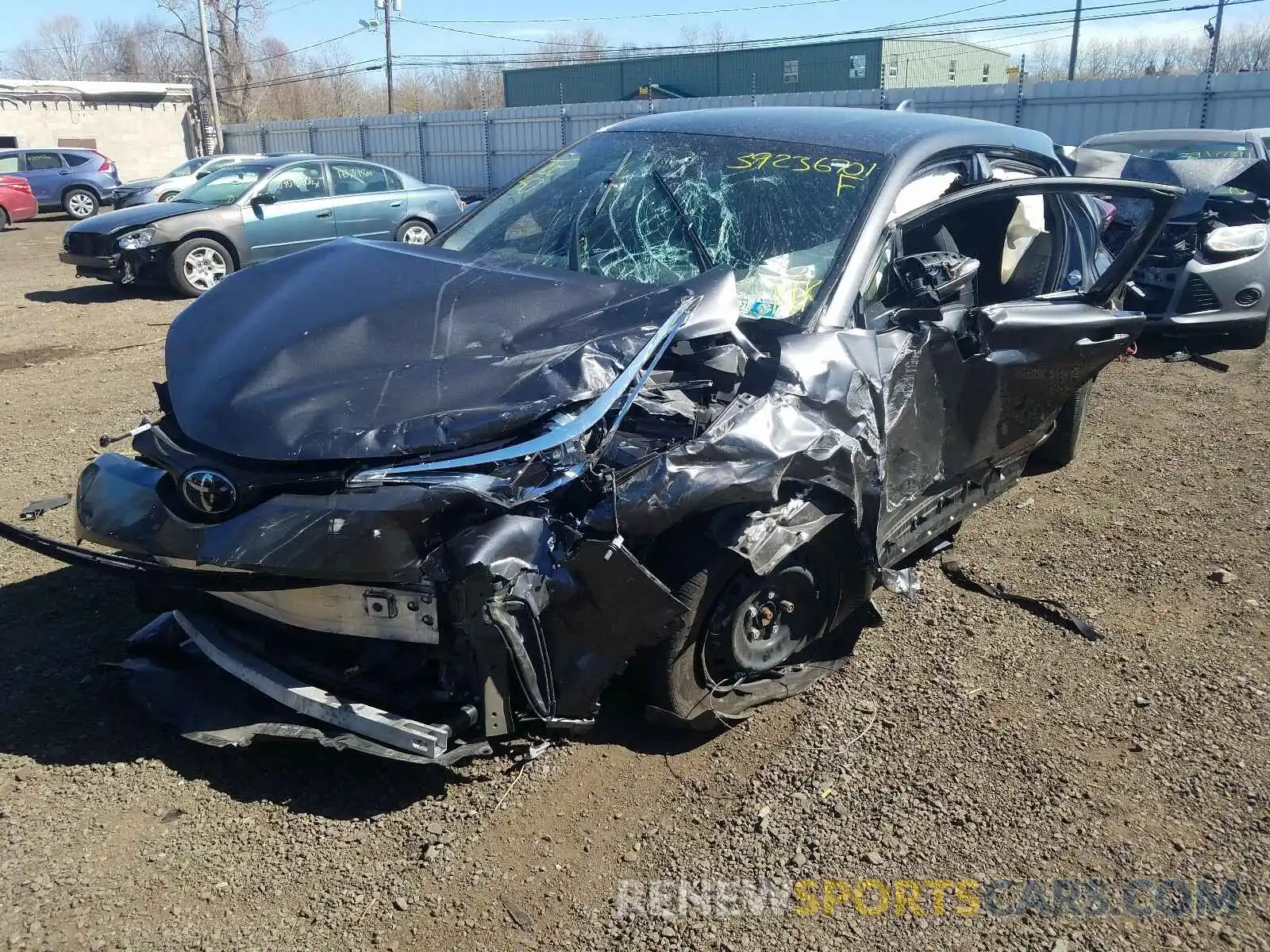 2 Photograph of a damaged car NMTKHMBX5KR100421 TOYOTA C-HR 2019