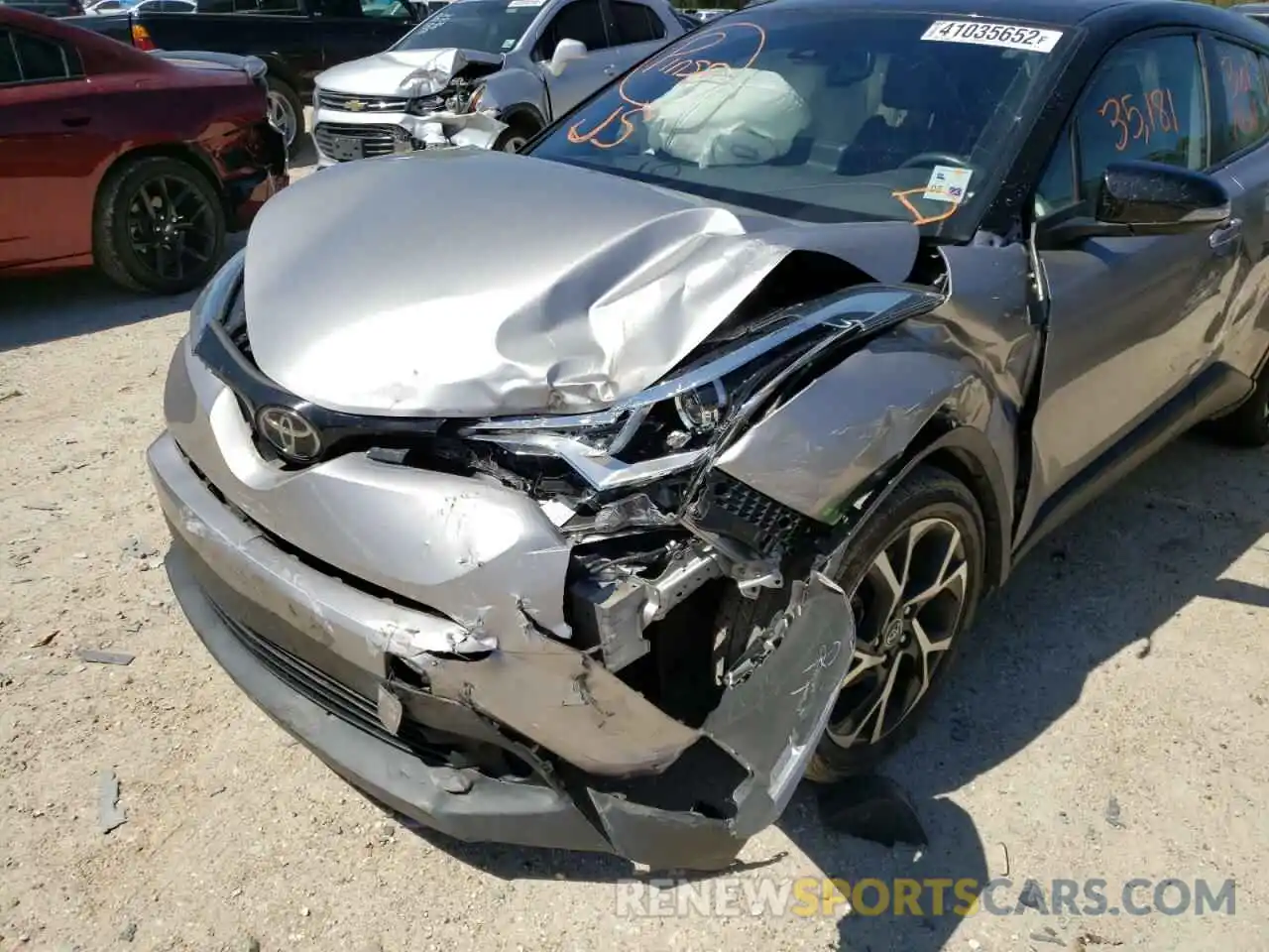 9 Photograph of a damaged car NMTKHMBX6KR074279 TOYOTA C-HR 2019